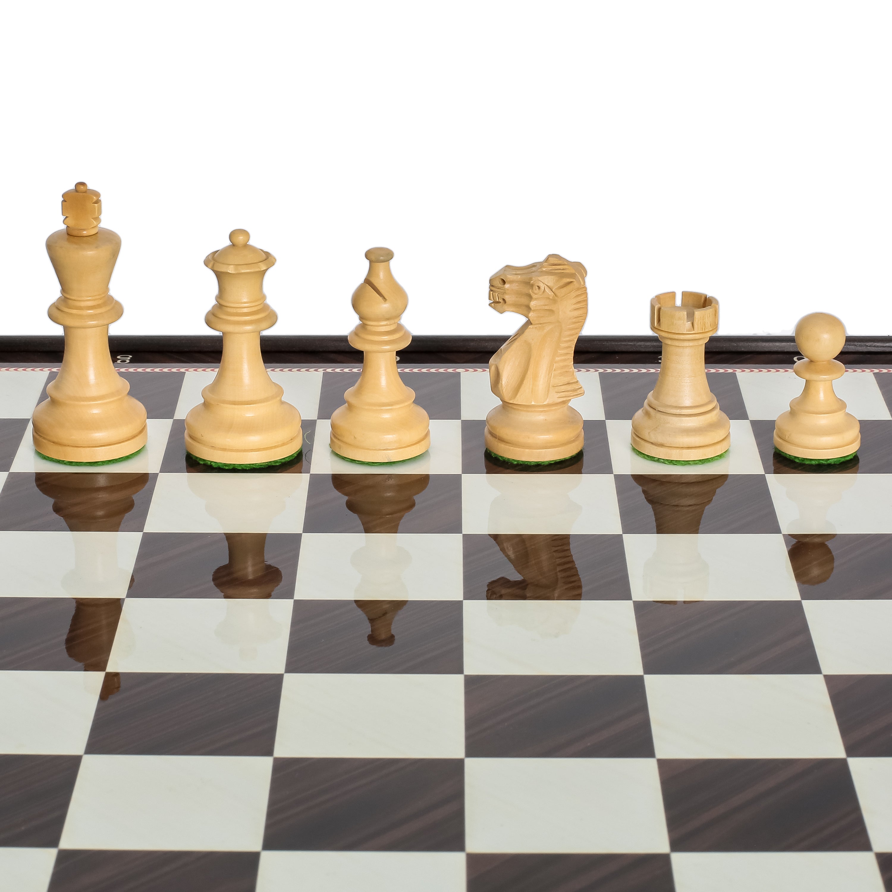 Storage Chess Set 37 CM (15") with Weighted Solid Wood Chessmen (German Staunton)
