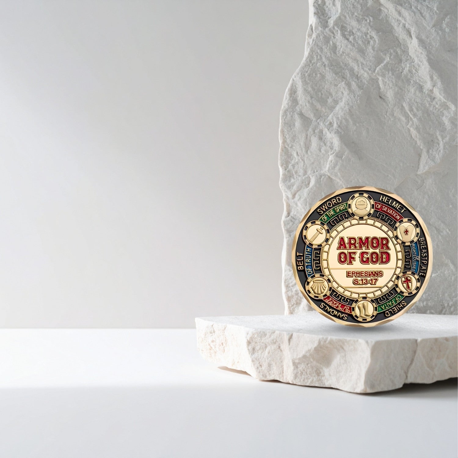 Knight Templar Collectible Coin – Medieval Warrior Metal Token – Inspirational Gift for Chess Lovers, Strategy Players & Collectors - Model 2 - Cooper Chess