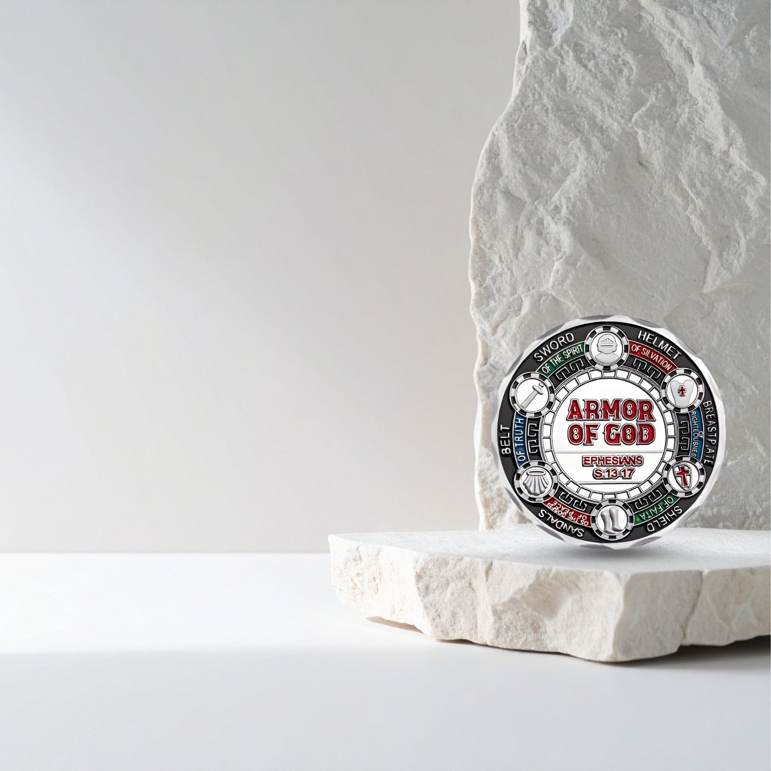 Knight Templar Collectible Coin – Medieval Warrior Metal Token – Inspirational Gift for Chess Lovers, Strategy Players & Collectors - Model 2 - Cooper Chess