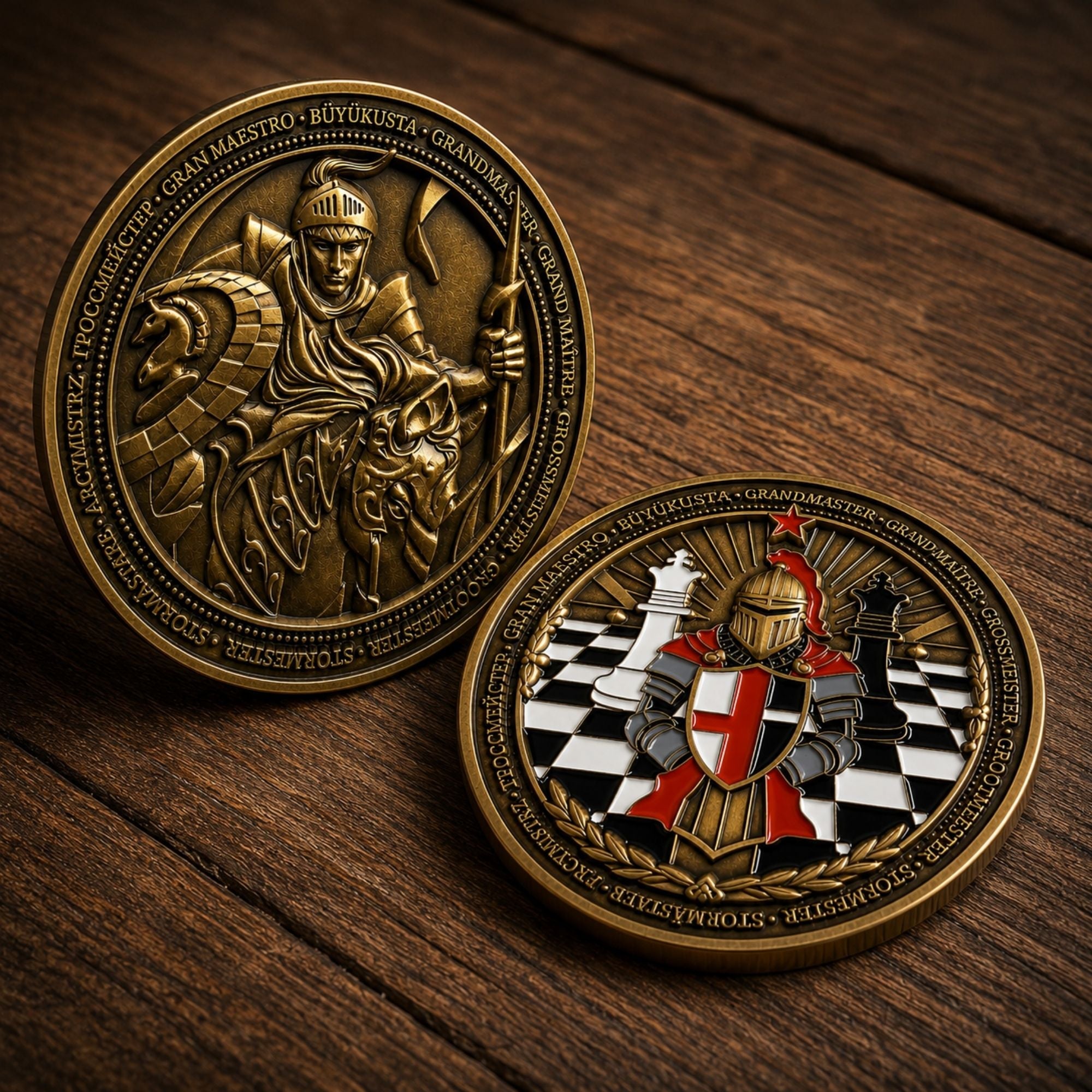 Chess Grandmaster Collectible Coin – Limited Edition – Inspirational Gift for Chess Lovers, Strategy Players & Collectors - Cooper Chess