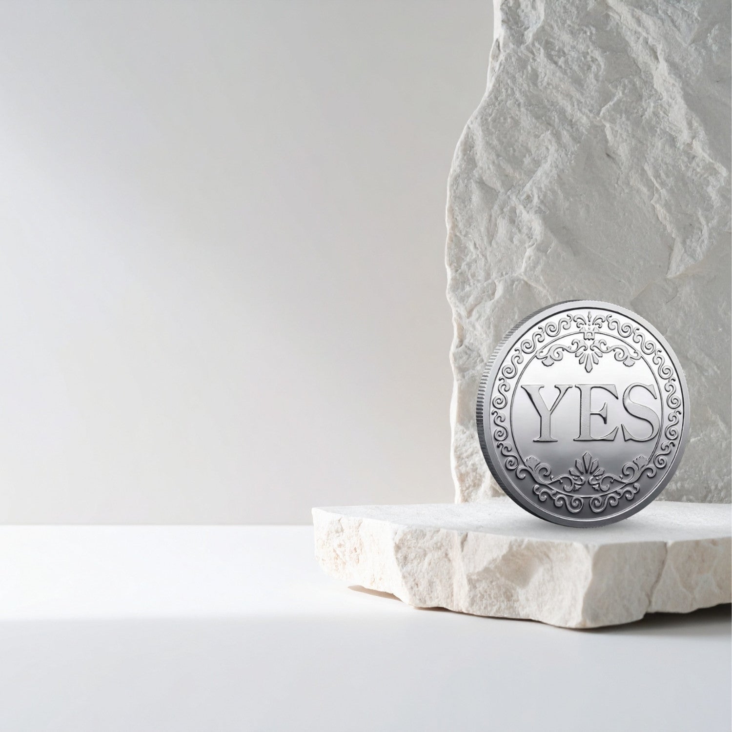 Yes No Decision Coin – Metal Flip Coin for Quick Choices – Gold, Silver & Bronze Finish – Fun Gift for Chess Players, Thinkers & Everyday Decisions - Cooper Chess