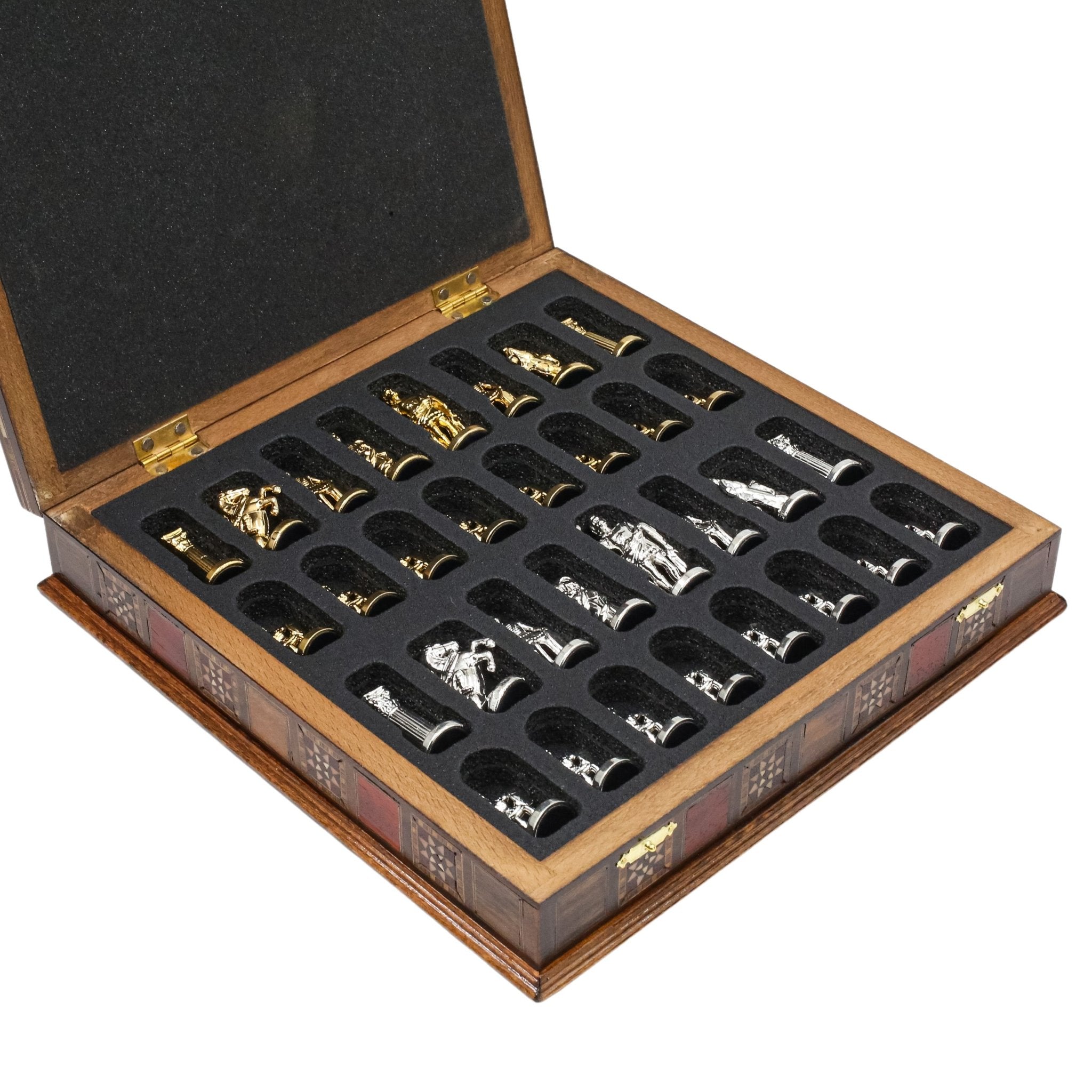 Handmade Inlay Storage Chess Set 30 CM (12") - Roman Empire - Cooper Chess