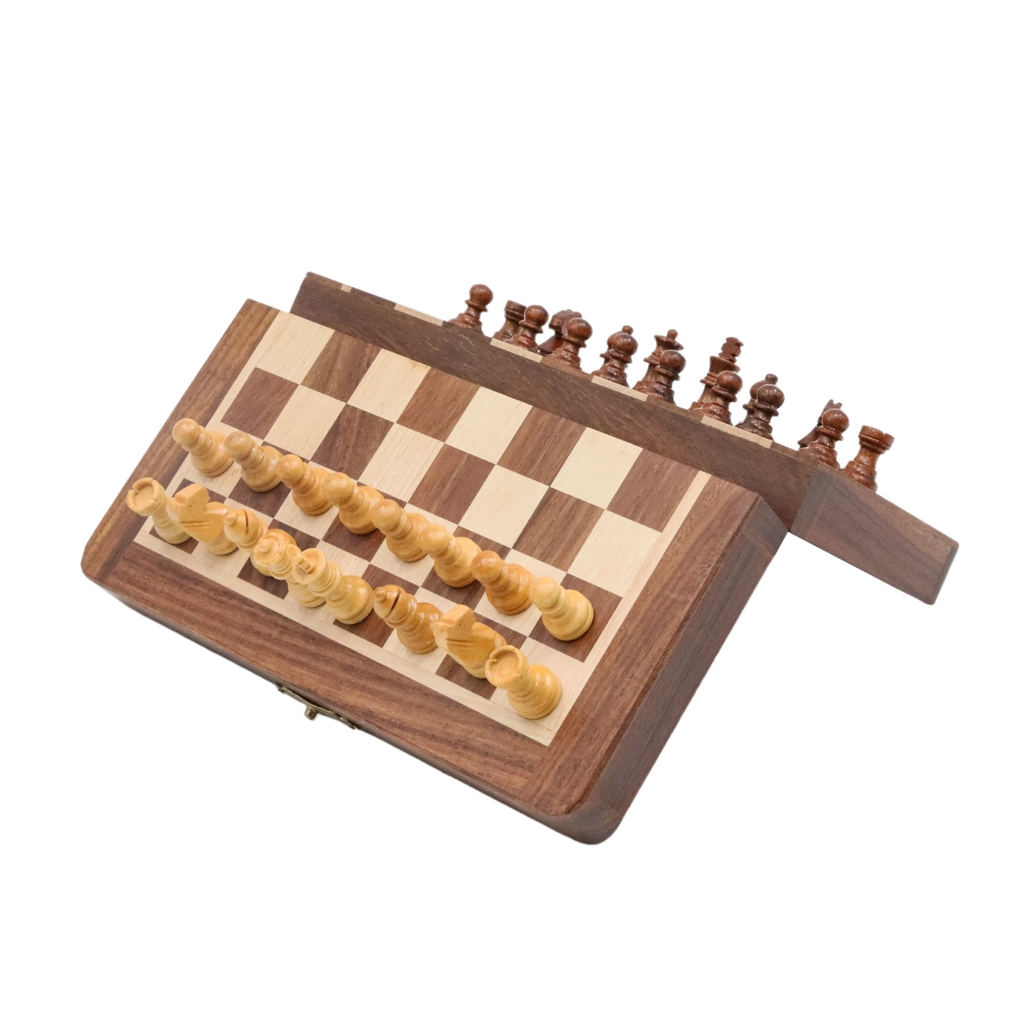 Custom Design Engraved Foldable Magnetic Chess Set | Handmade Travel Chess Set - Cooper Chess