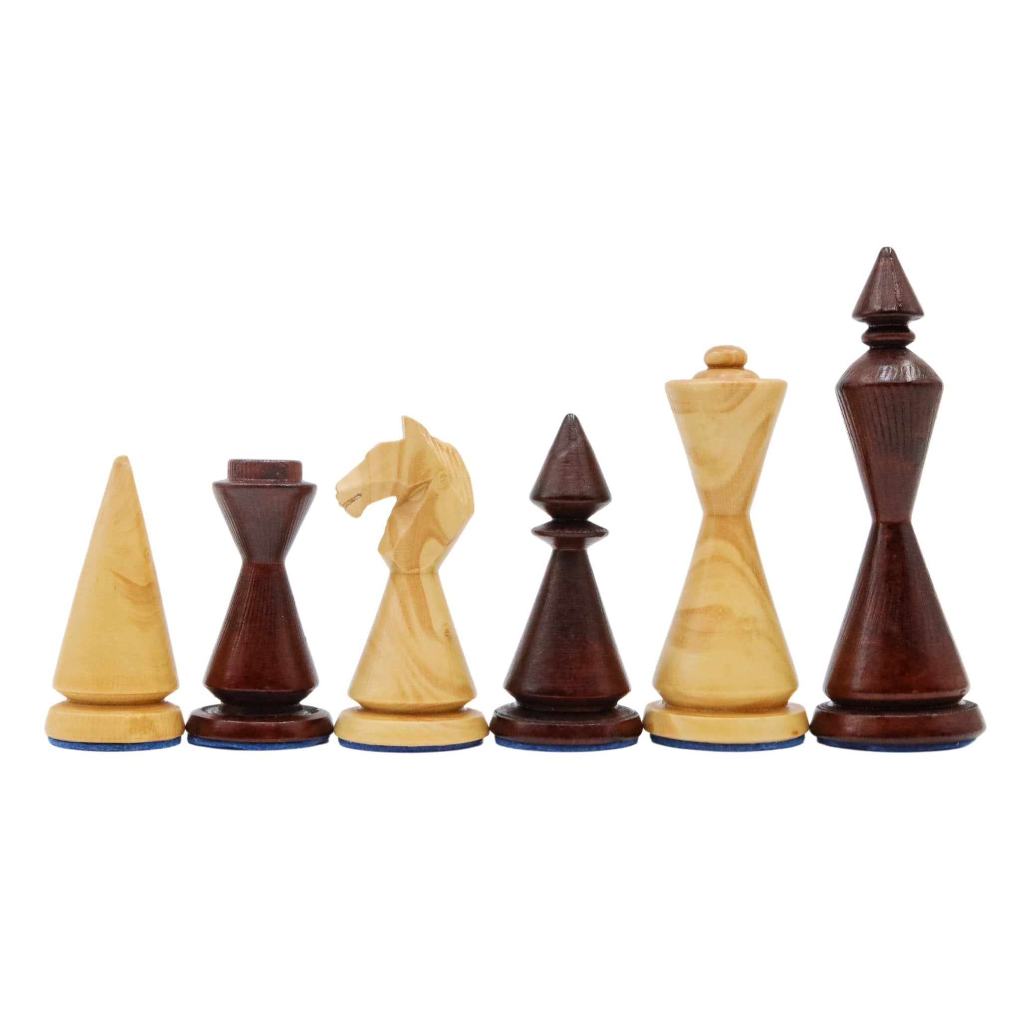 Limited Edition Artisan Chess Set - 100% Handmade Solid Wood Chessmen | Wooden Chess Board 44CM (17") - Model E1062 - Cooper Chess