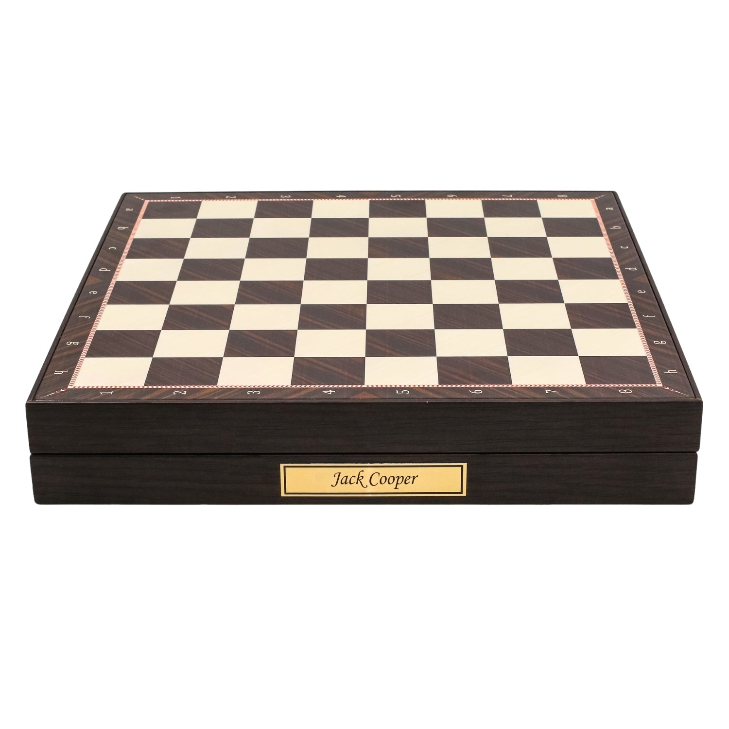 37 CM (15") Storage Chess Set with Metal Weighted Classic Baroque Figures (Bronze vs Silver) - Cooper Chess