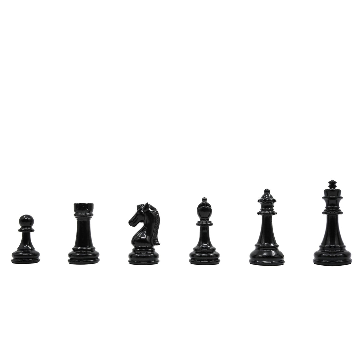 30 CM (12") Storage Chess Set with Metal Weighted Staunton Figures (Black vs Silver) - Cooper Chess