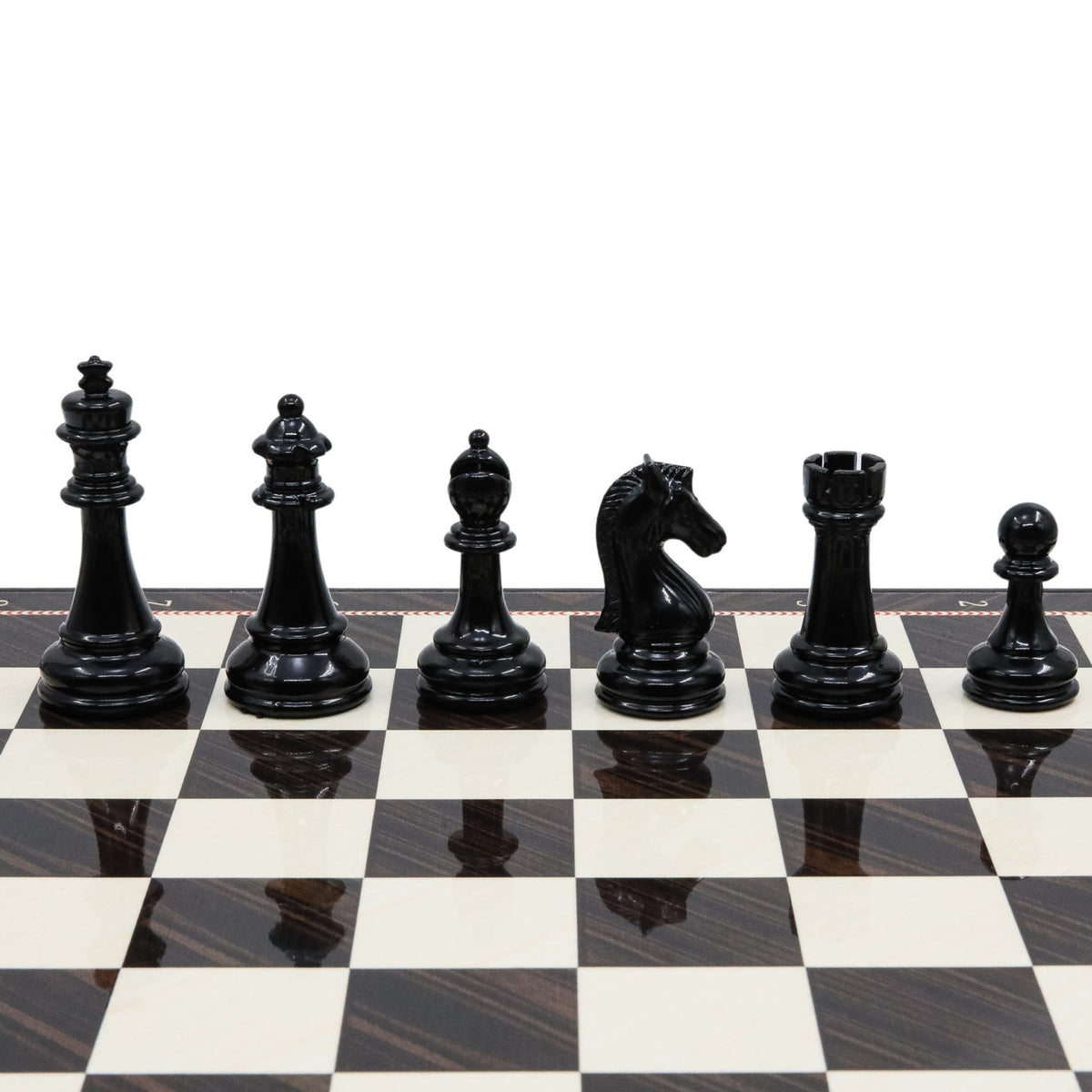 30 CM (12") Storage Chess Set with Metal Weighted Staunton Figures (Black vs Silver) - Cooper Chess