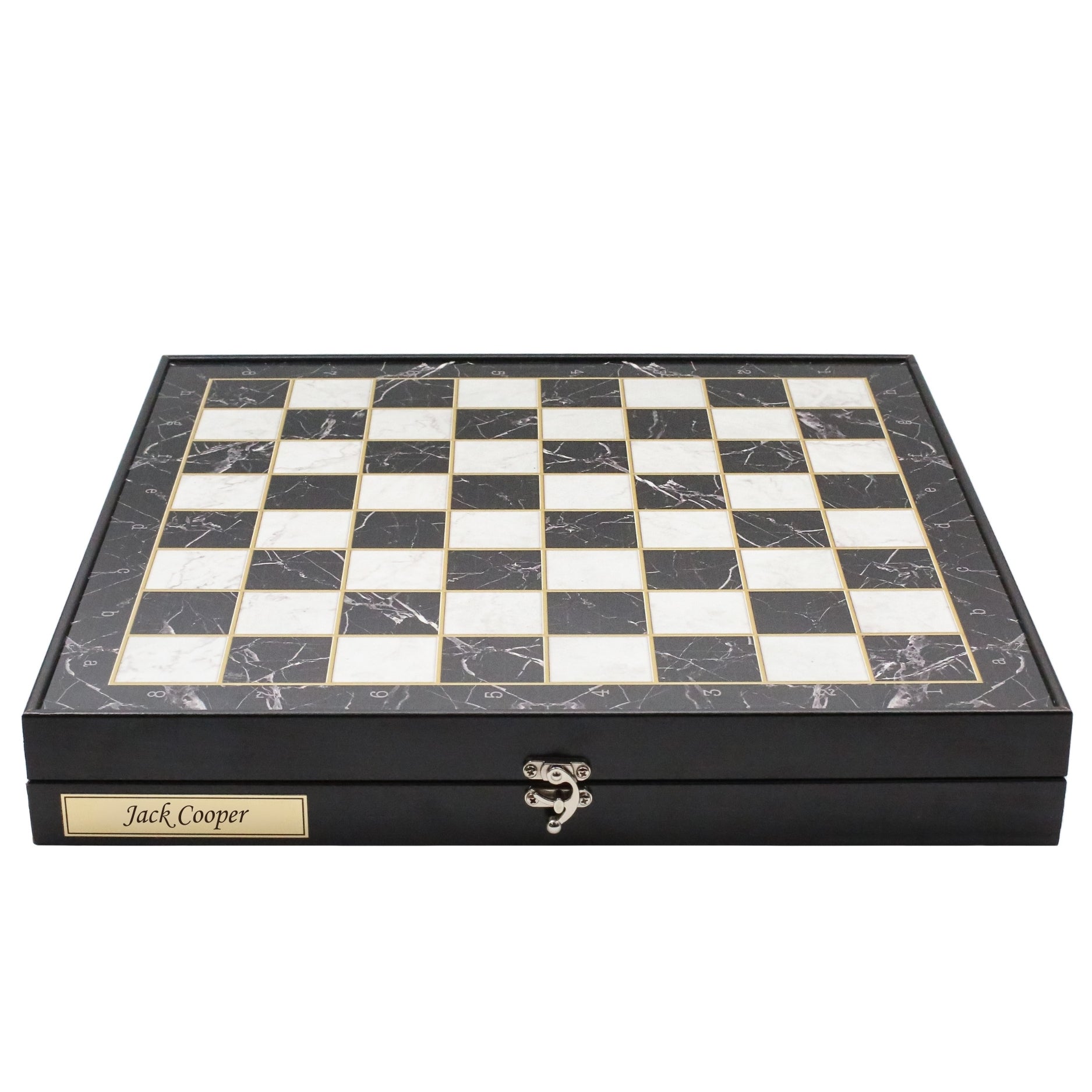 42 CM (16") XL Storage Chess Set with Metal Weighted Soft Touch Figures - Cooper Chess