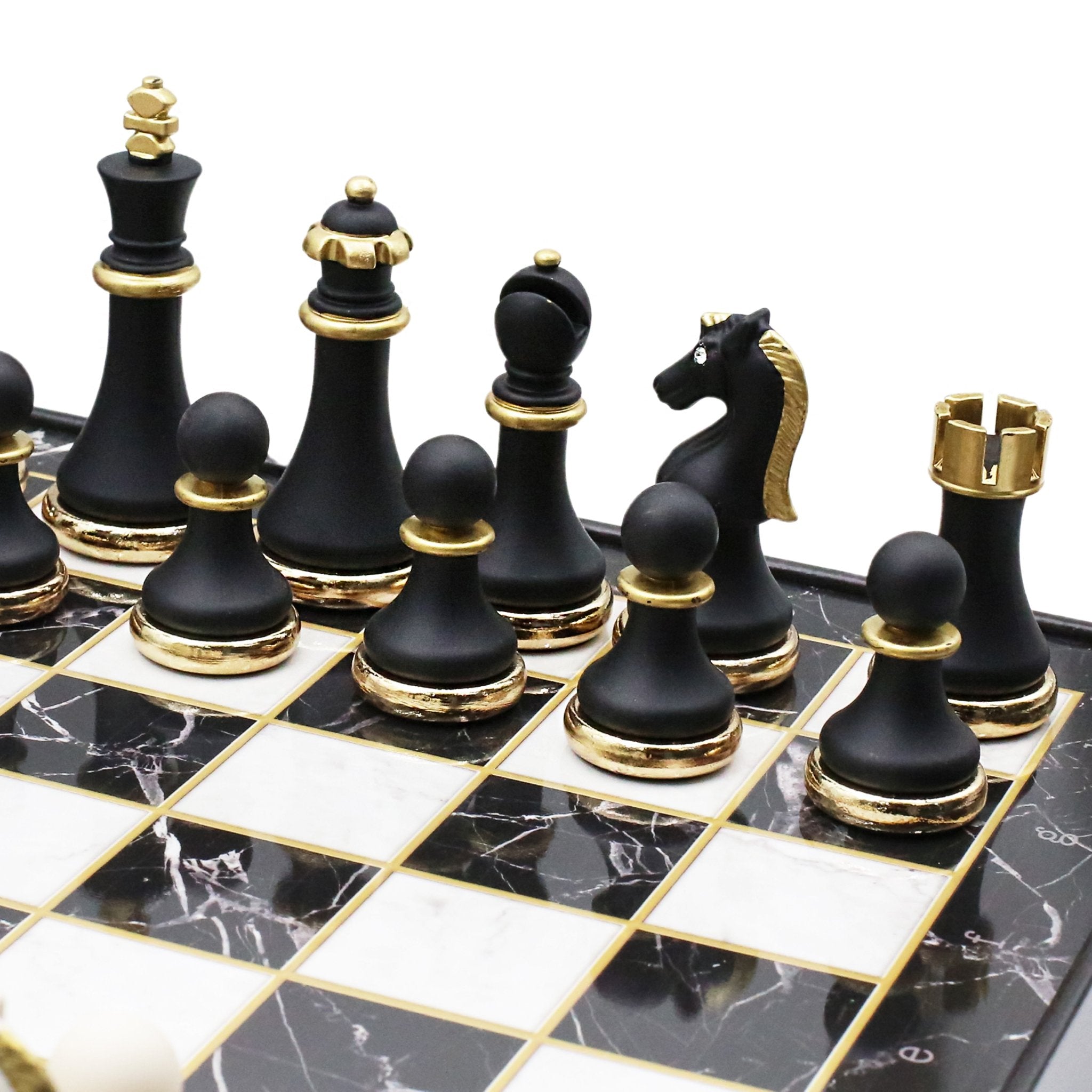 42 CM (16") XL Storage Chess Set with Metal Weighted Soft Touch Figures - Cooper Chess