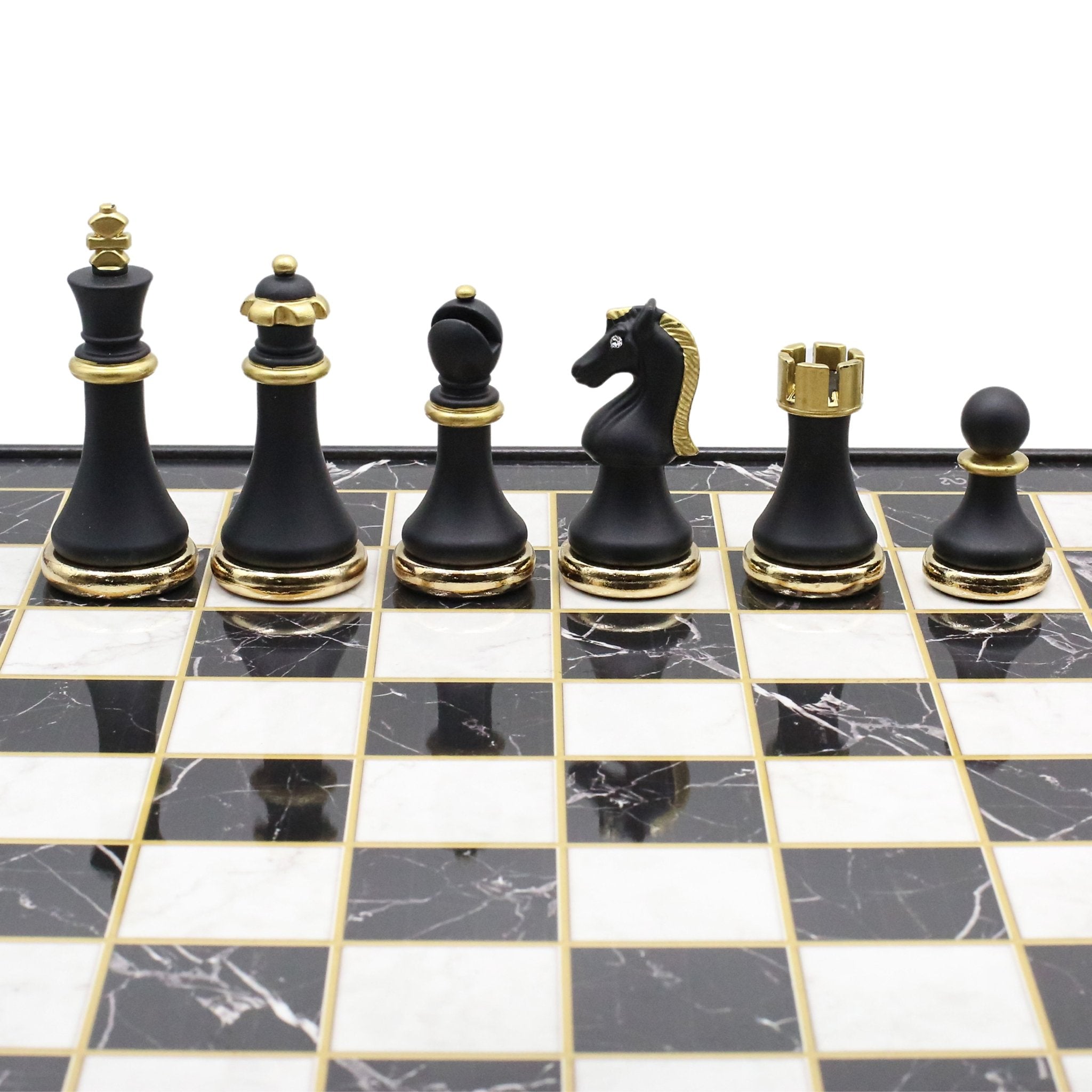 42 CM (16") XL Storage Chess Set with Metal Weighted Soft Touch Figures - Cooper Chess