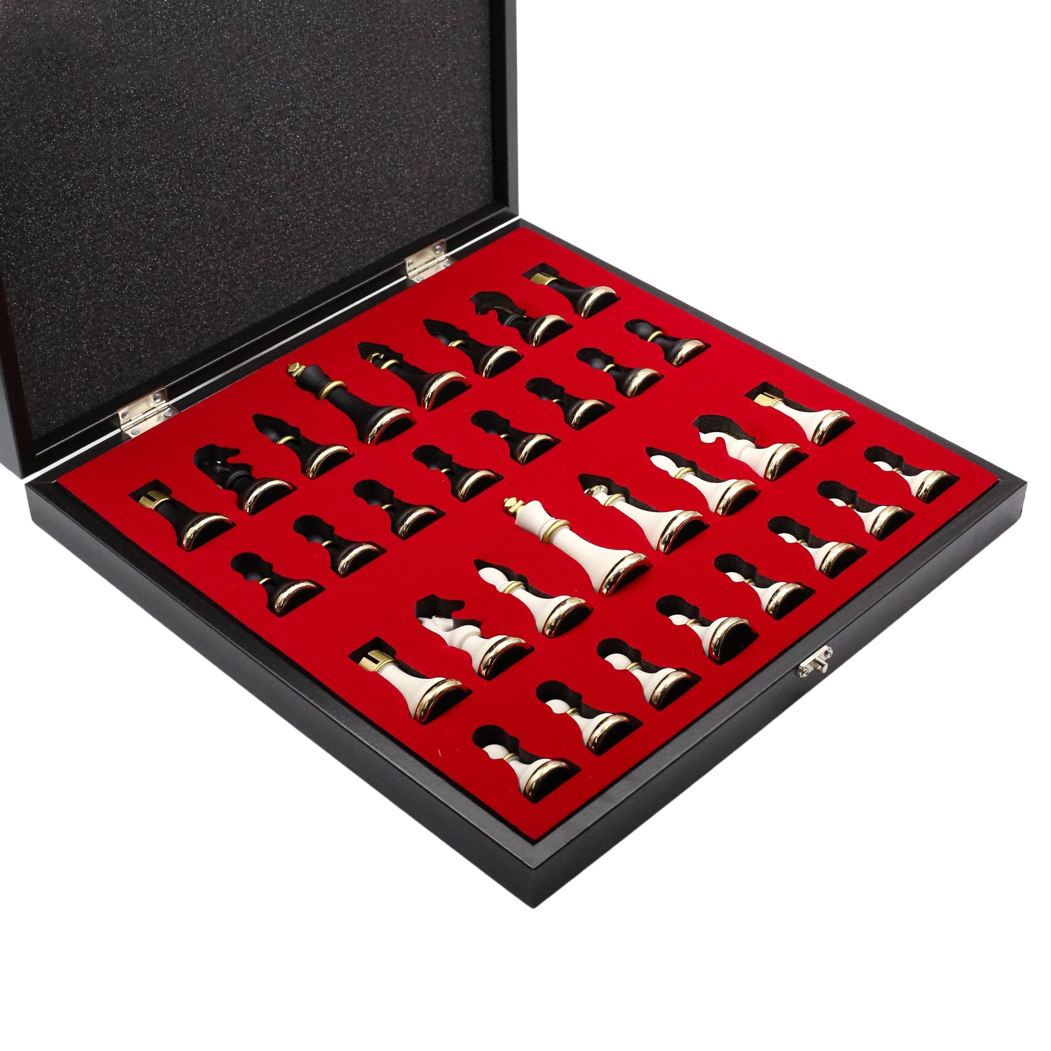 42 CM (16") XL Storage Chess Set with Metal Weighted Soft Touch Figures - Cooper Chess