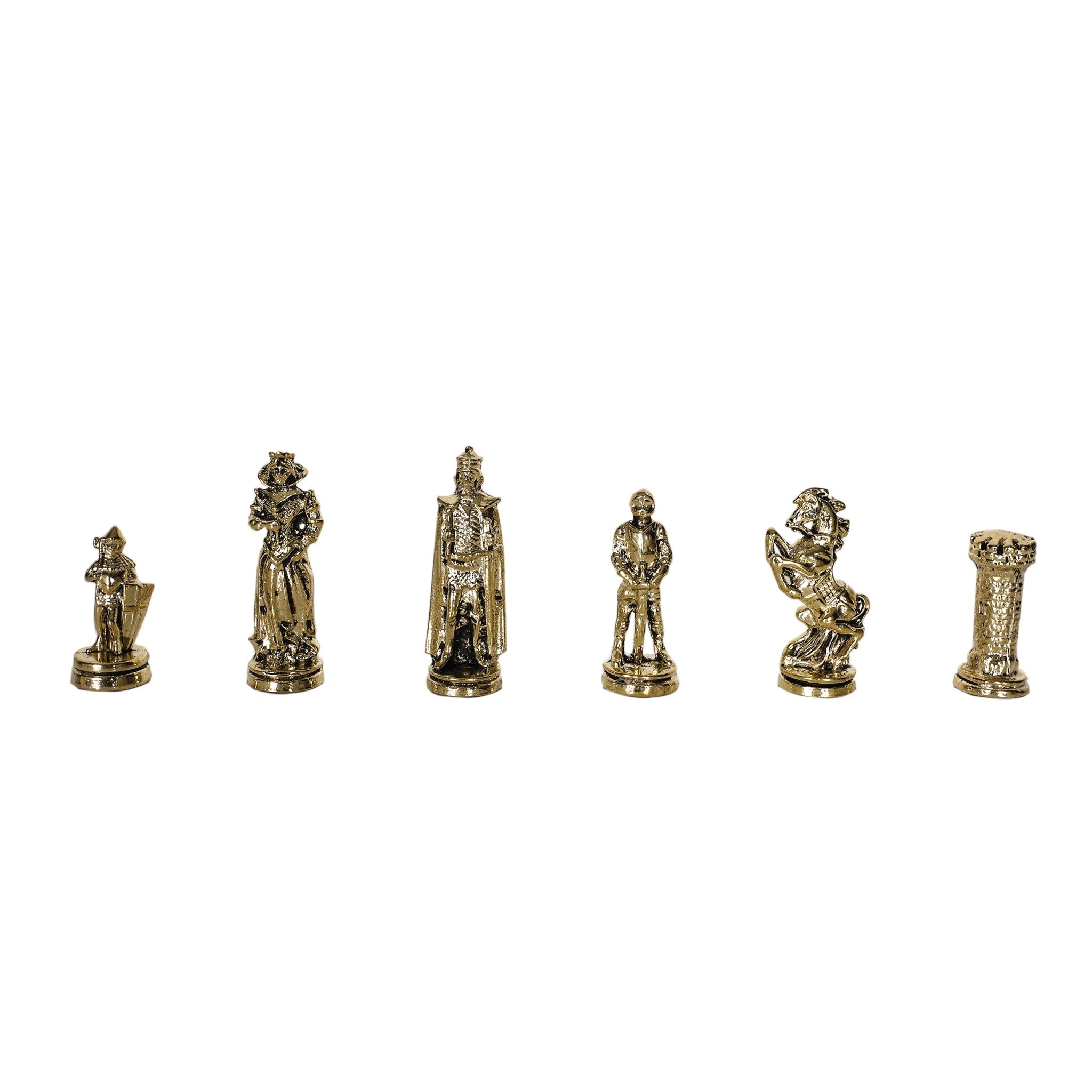 British Army Metal Chess Set | Chess Board w/ Metal Legs 30CM (12") - Cooper Chess