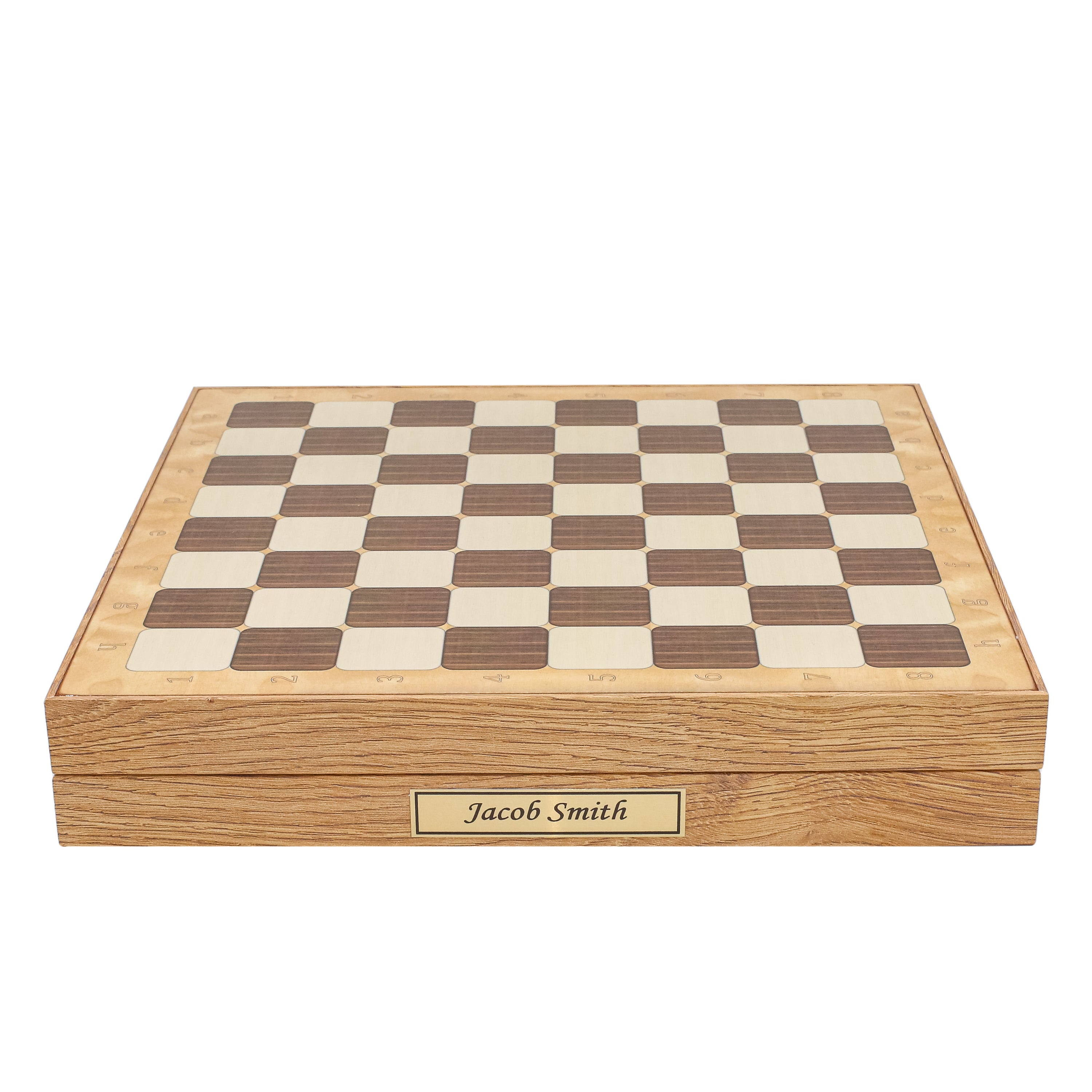 Storage Chess Set 37 CM (15") with Weighted Solid Wood Chessmen (German Staunton)