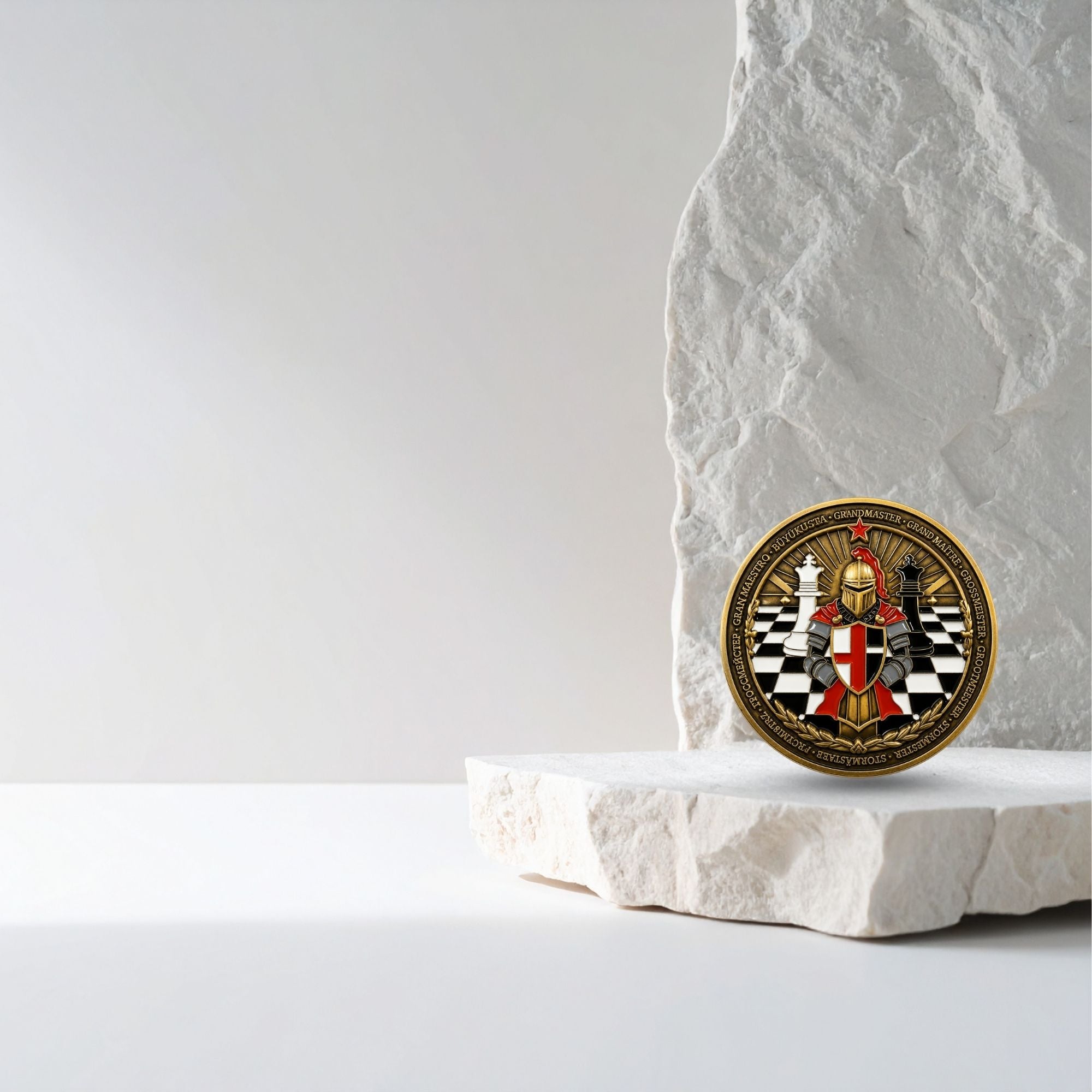 Chess Grandmaster Collectible Coin – Limited Edition – Inspirational Gift for Chess Lovers, Strategy Players & Collectors