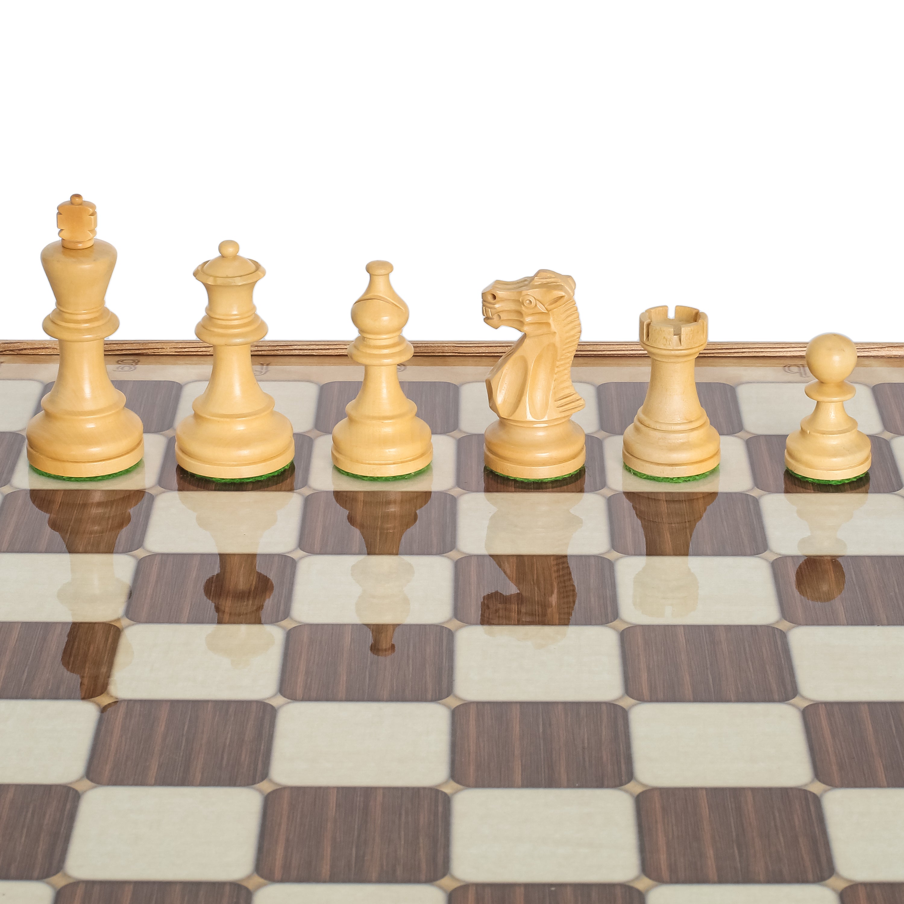 Storage Chess Set 37 CM (15") with Weighted Solid Wood Chessmen (German Staunton)