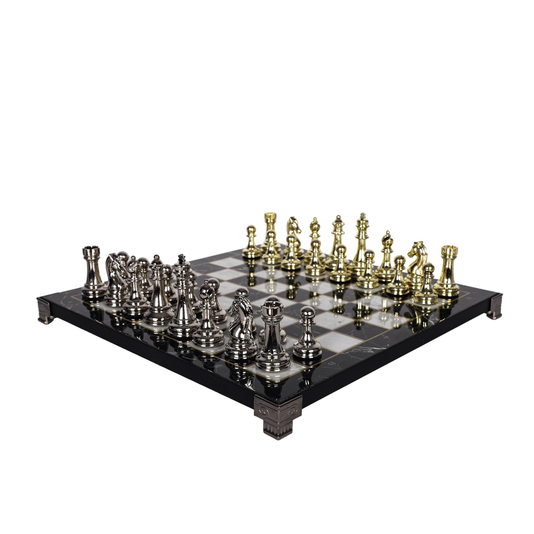 CLASSIC METAL CHESS SET with METAL LEG - Cooper Chess