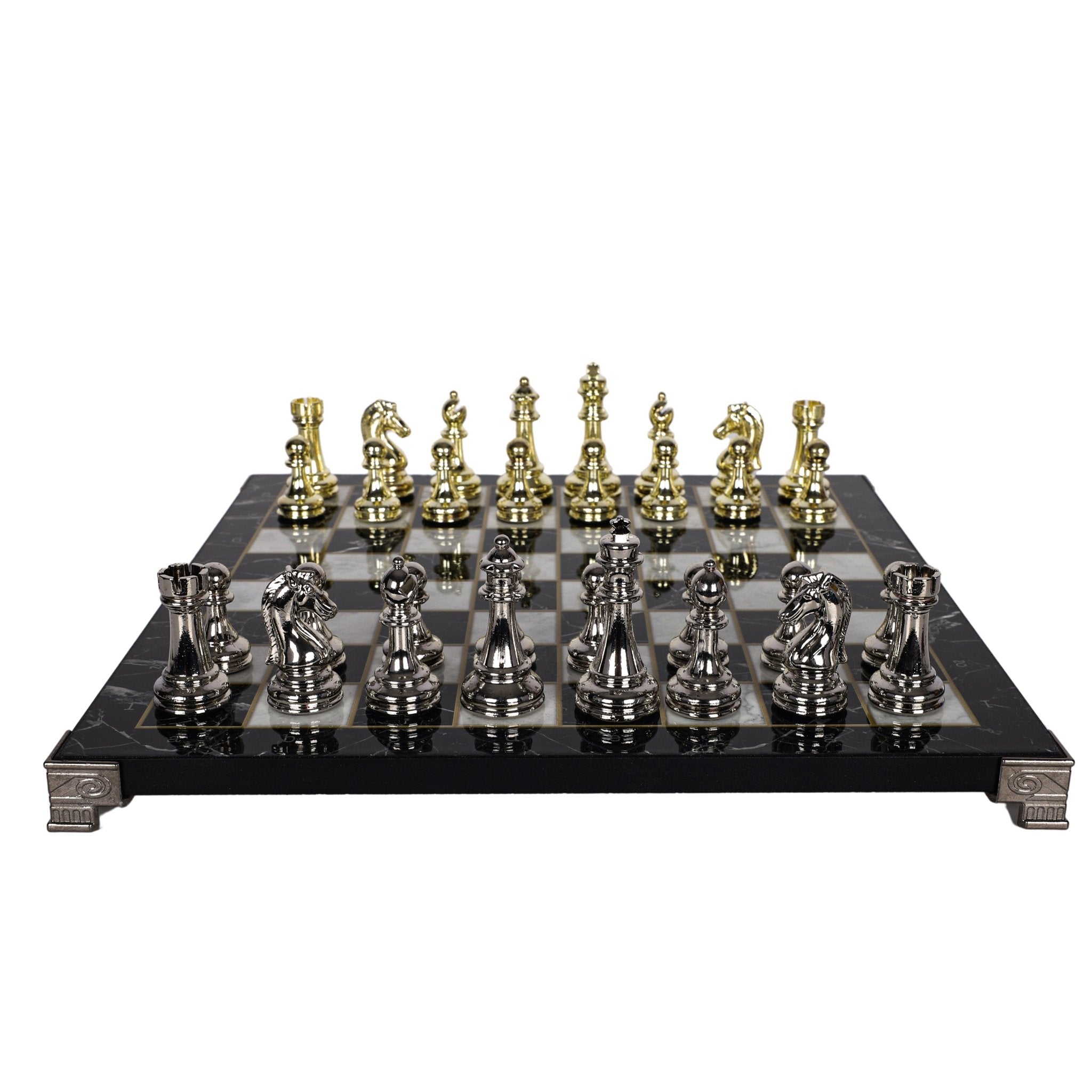 CLASSIC METAL CHESS SET with METAL LEG - Cooper Chess