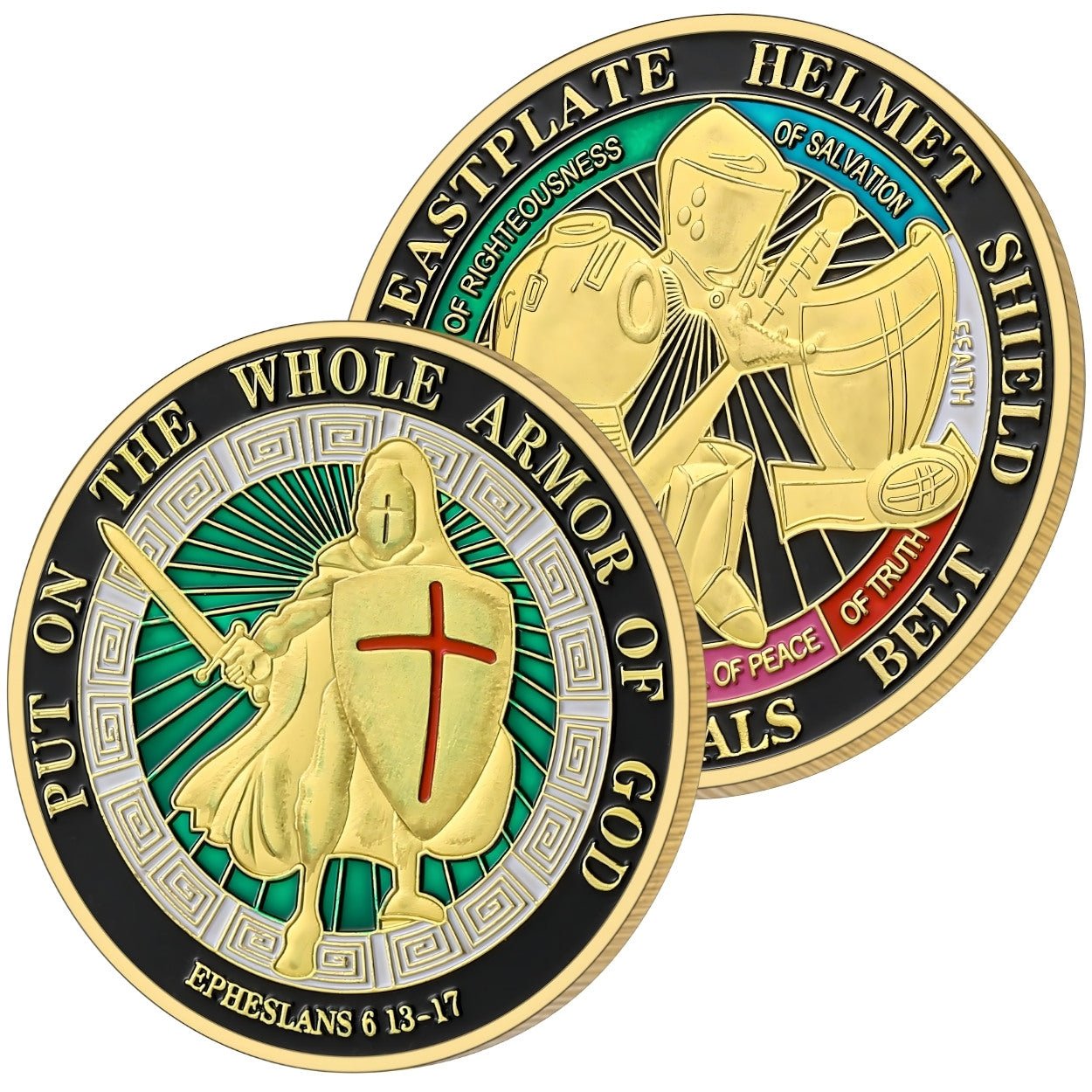 Knight Templar Collectible Coin – Medieval Warrior Metal Token – Inspirational Gift for Chess Lovers, Strategy Players & Collectors - Model 1 - Cooper Chess