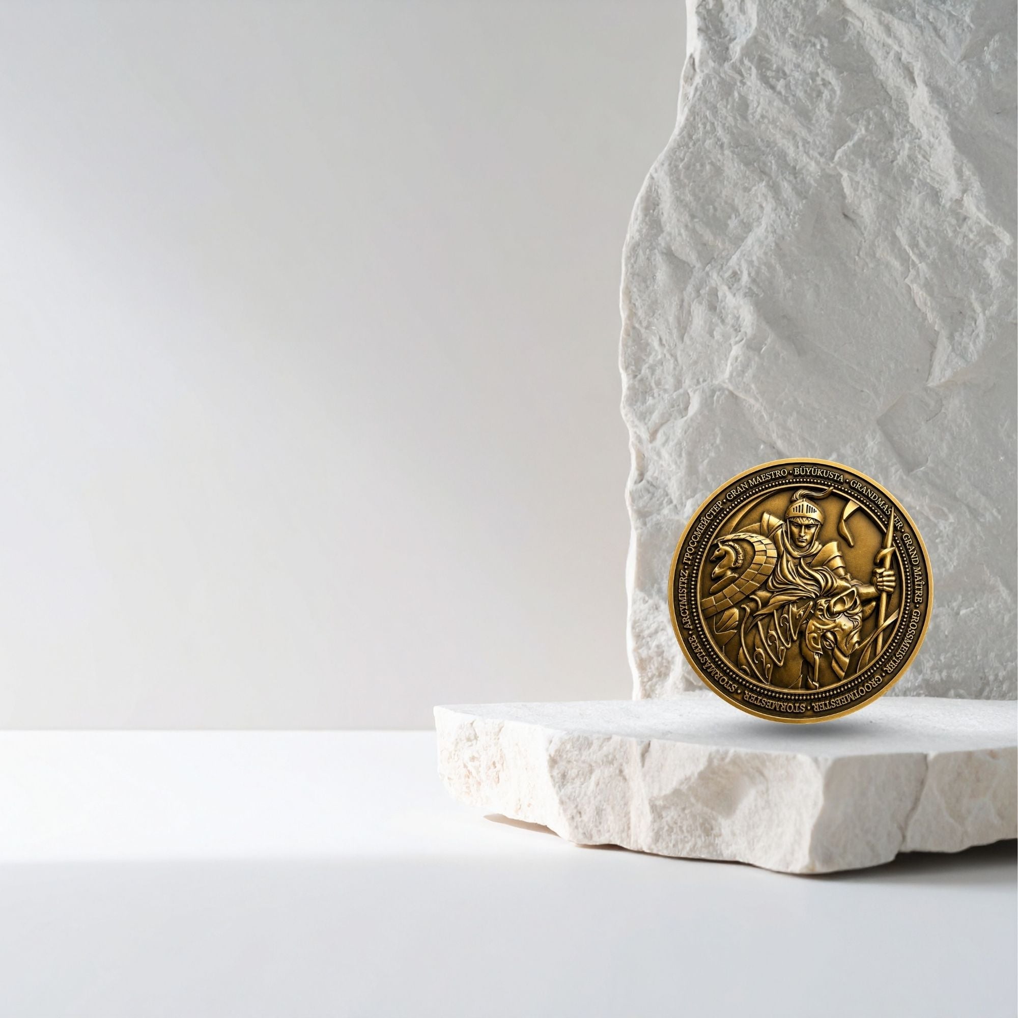 Chess Grandmaster Collectible Coin – Limited Edition – Inspirational Gift for Chess Lovers, Strategy Players & Collectors - Cooper Chess