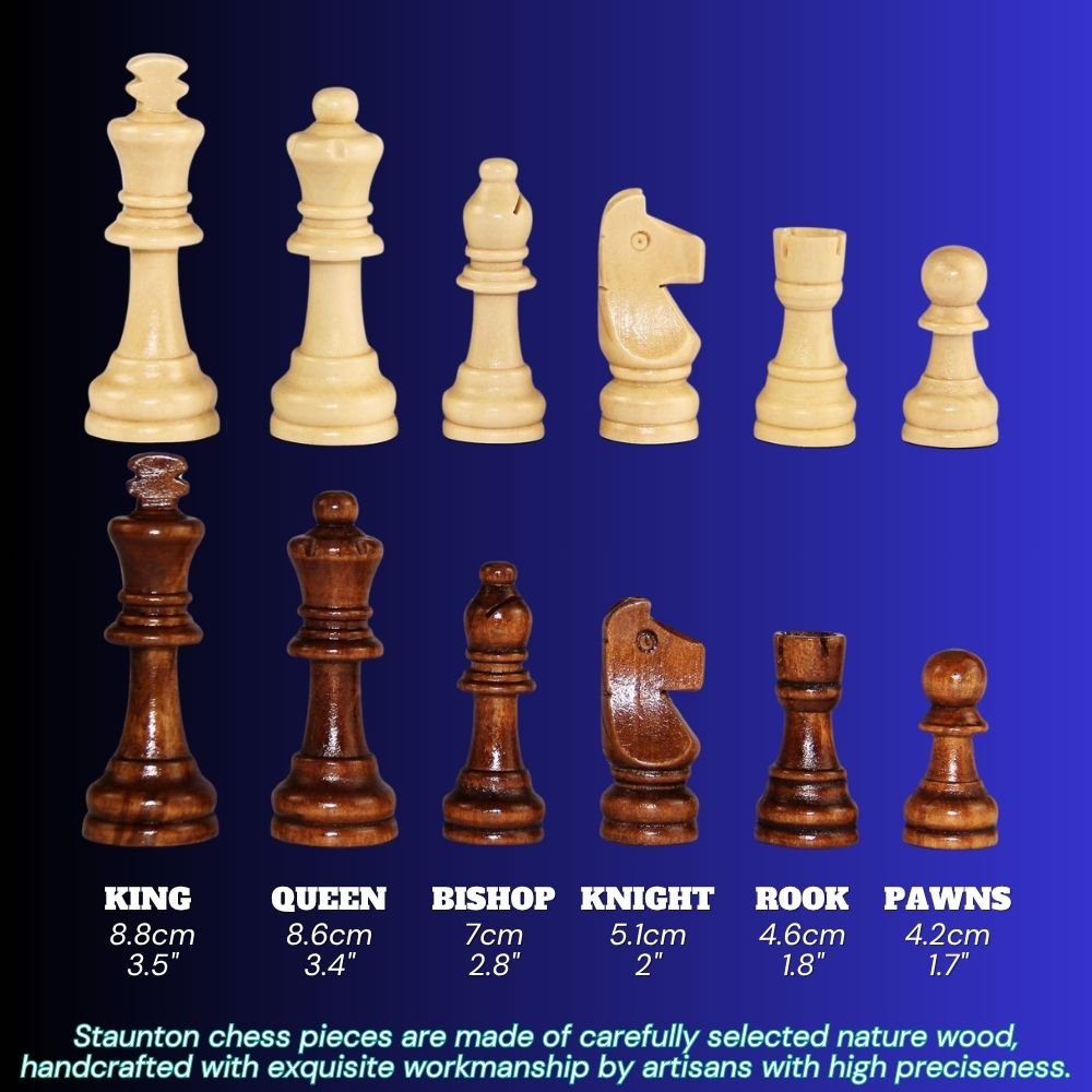 Wooden Chess Piece Key Ring - Cooper Chess