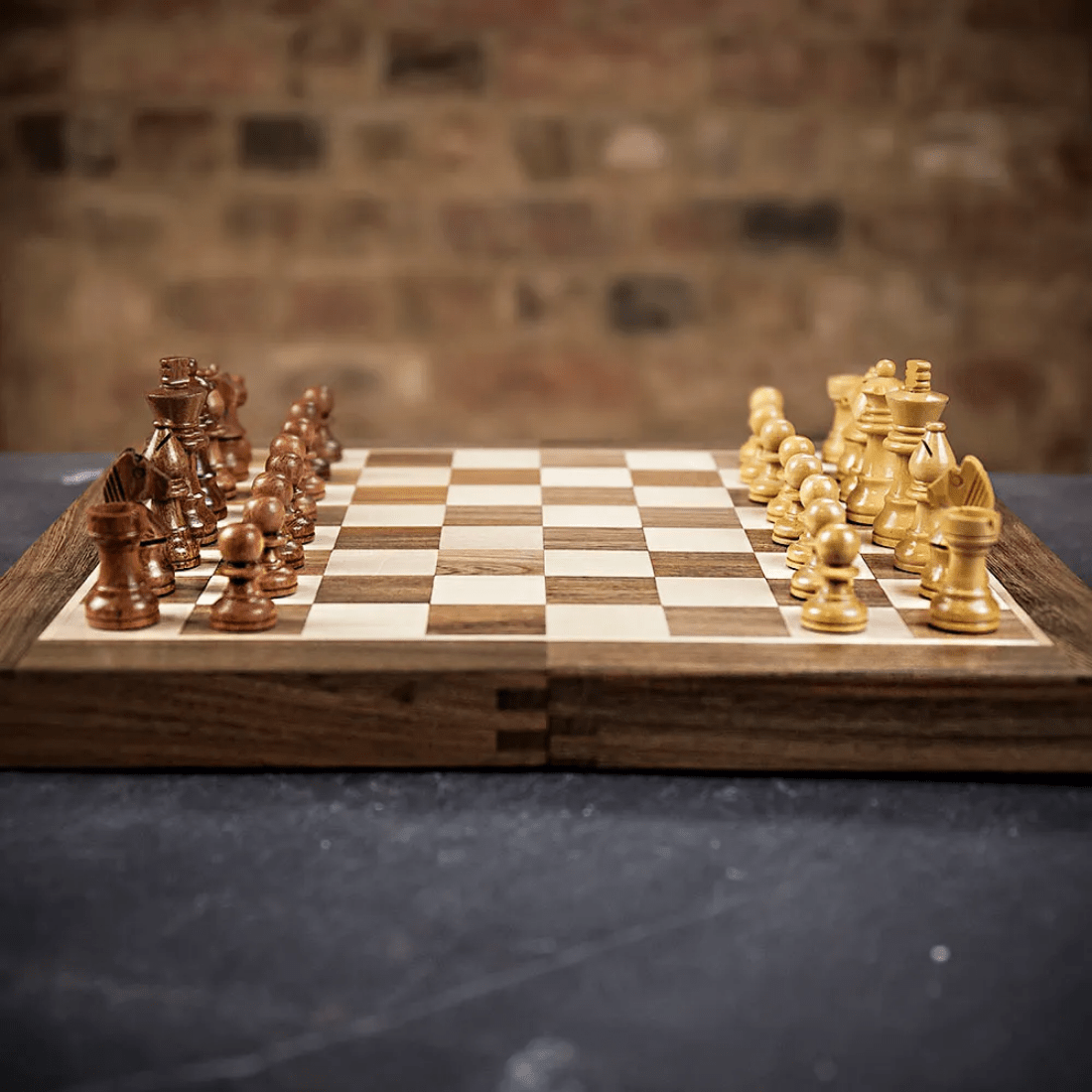 10 inch Foldable Magnetic Chess Set with Extra Queens | Handmade Travel Chess Set - Cooper Chess