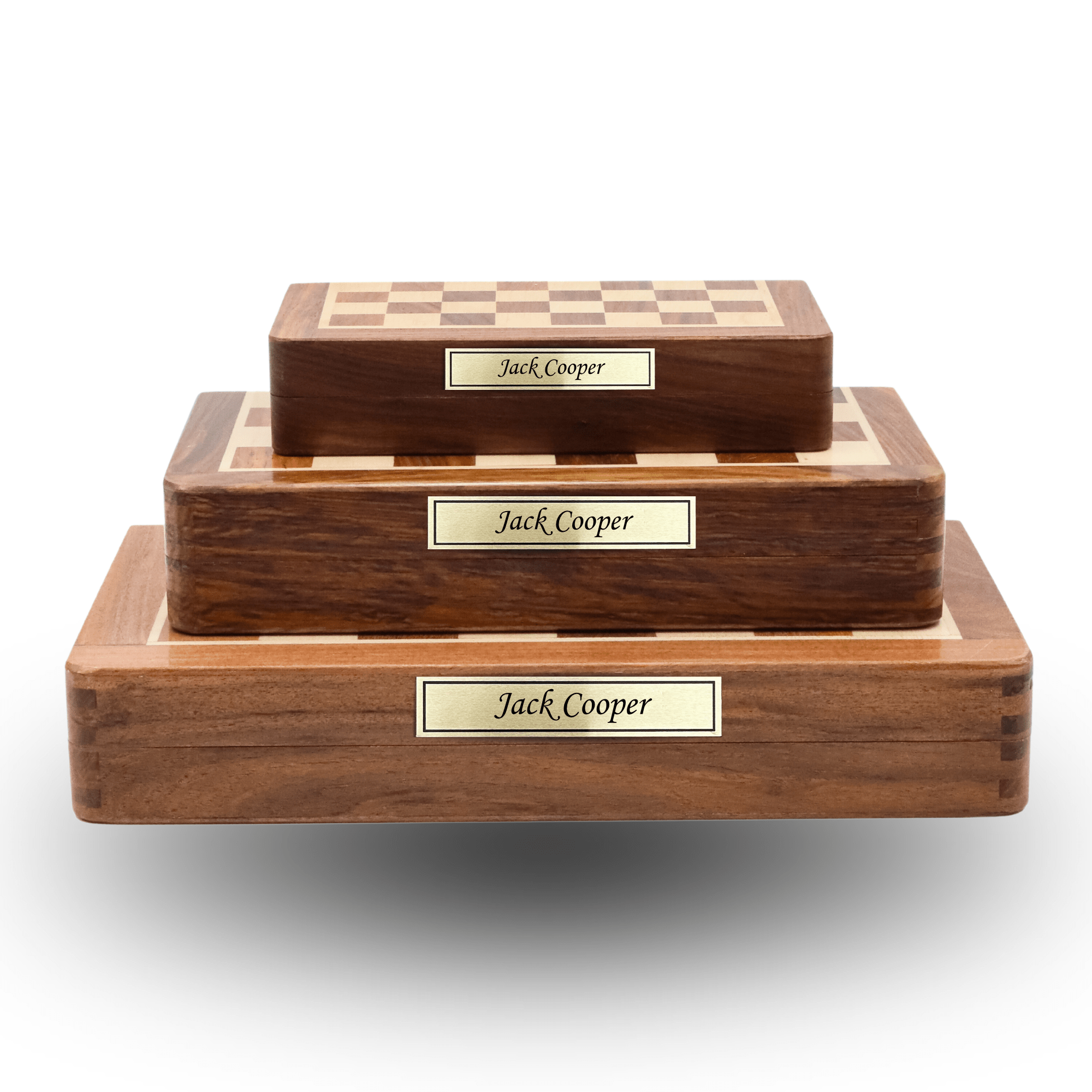 Brass Metal Plate Customisation | Foldable Magnetic Chess Set with Extra Queens | Handmade Travel Chess Set - Cooper Chess