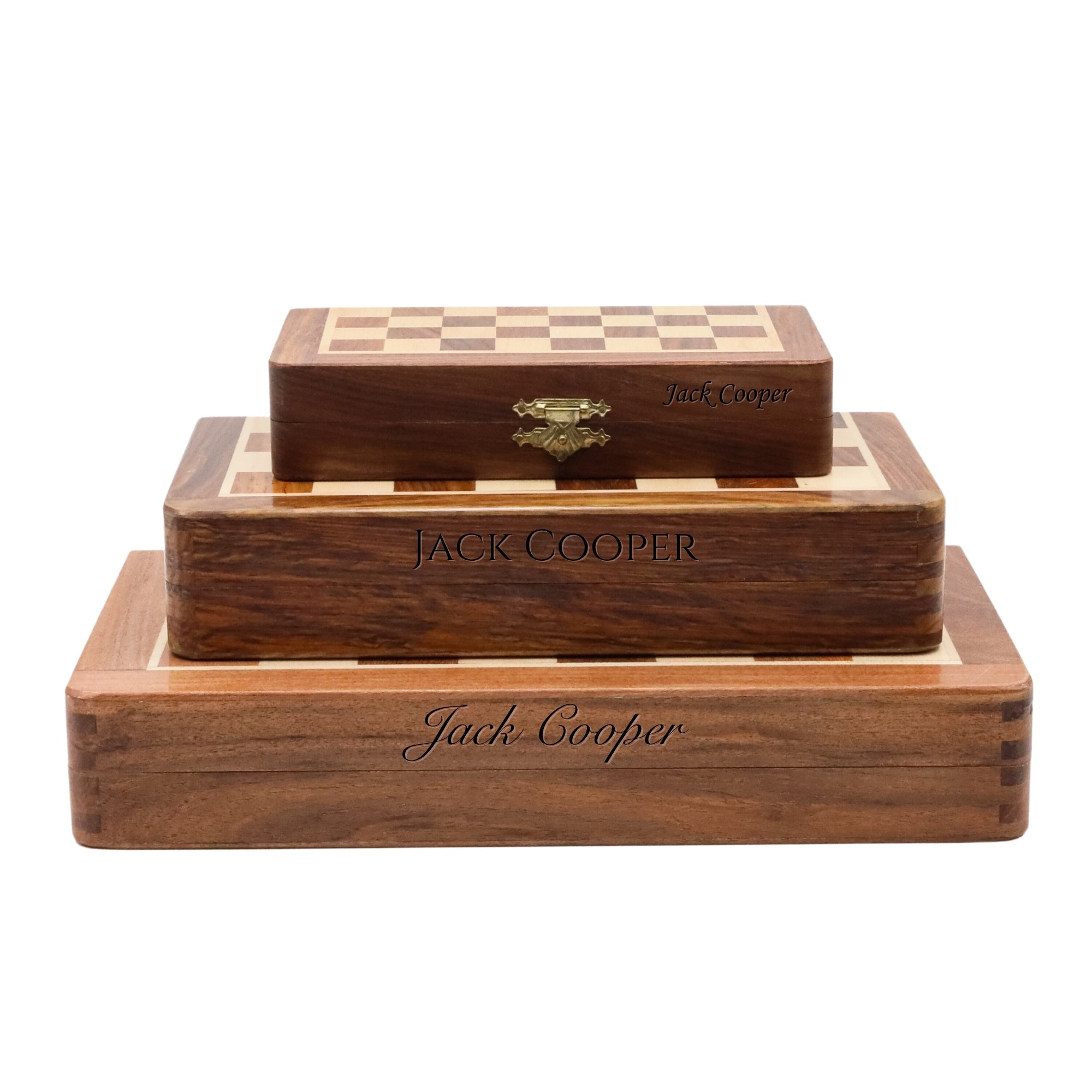 Custom Design Engraved Foldable Magnetic Chess Set with Extra Queens | Handmade Travel Chess Set - Cooper Chess