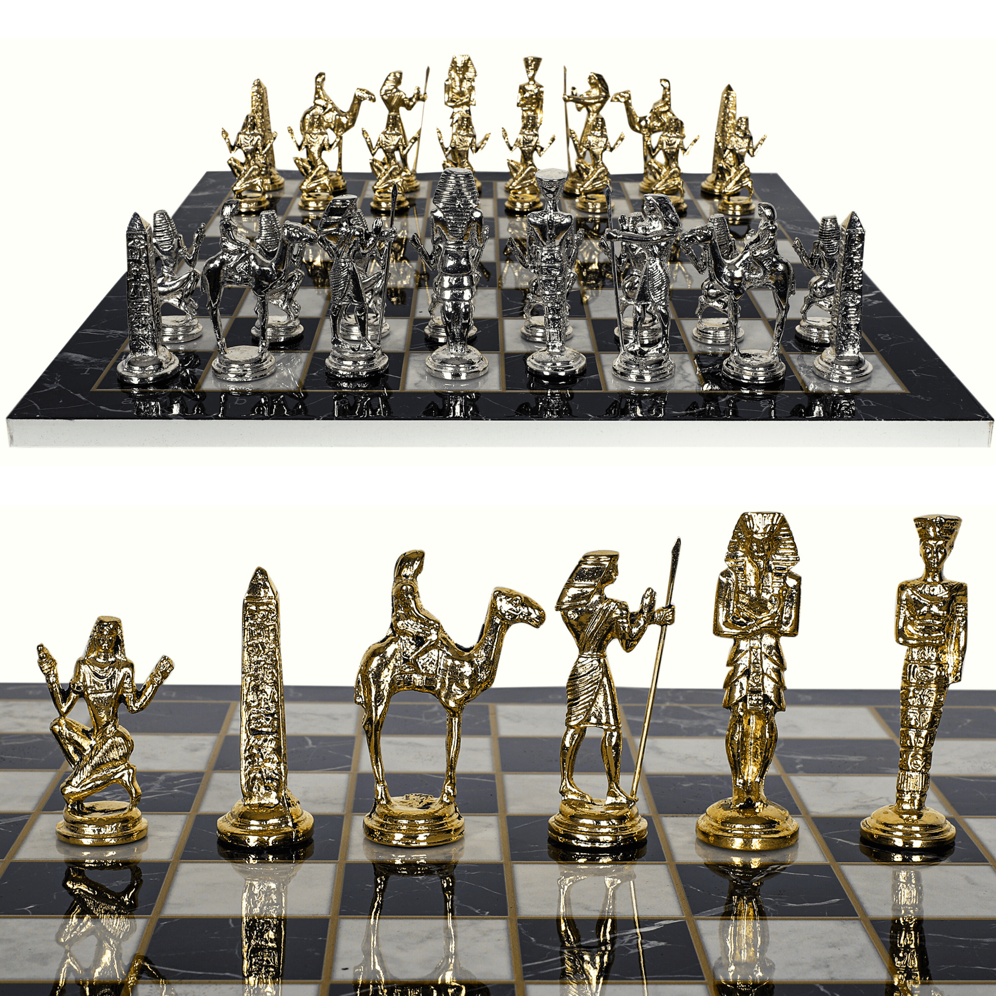 ALL MODELS | HISTORICAL THEME METAL CHESS SET - Cooper Chess