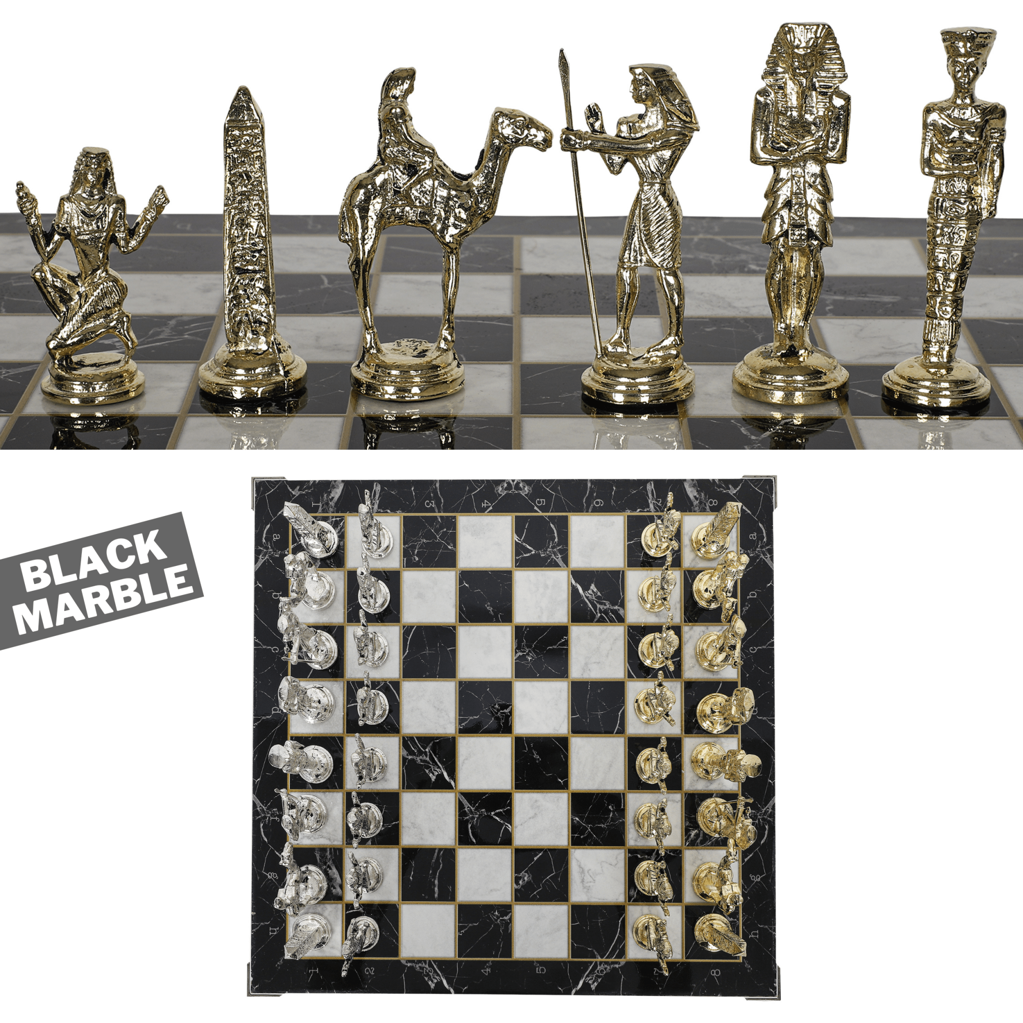 ALL MODELS | HISTORICAL THEME METAL CHESS SET - Cooper Chess