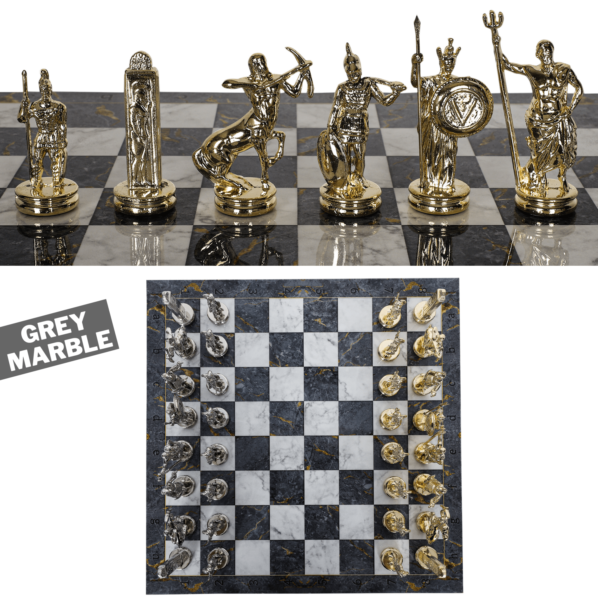 ALL MODELS | HISTORICAL THEME METAL CHESS SET - Cooper Chess