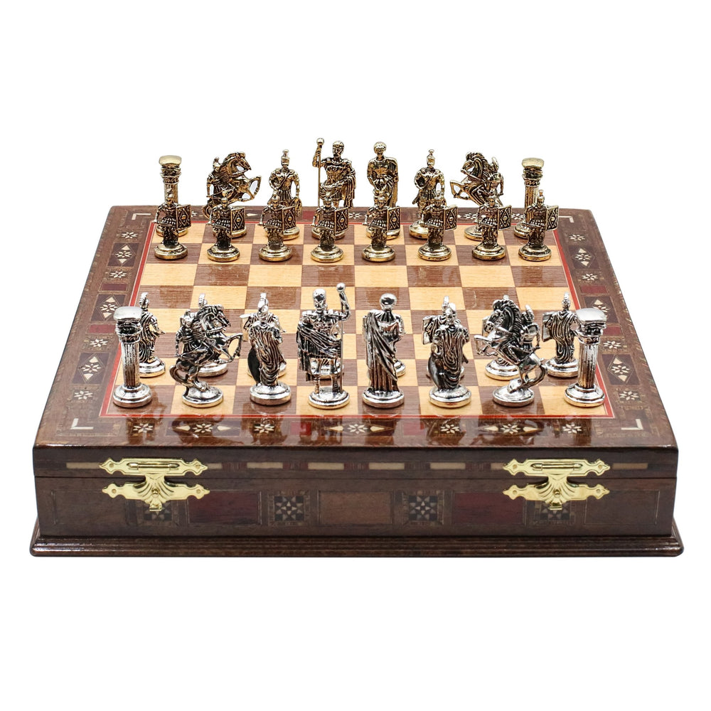 Handmade Inlay Storage Chess Set 38 CM (15