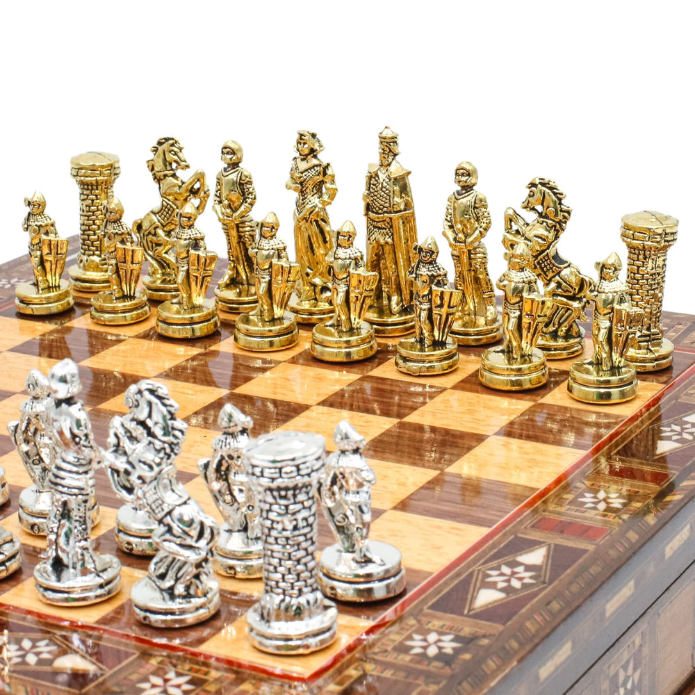 Handmade Inlay Storage Chess Set 30 CM (12