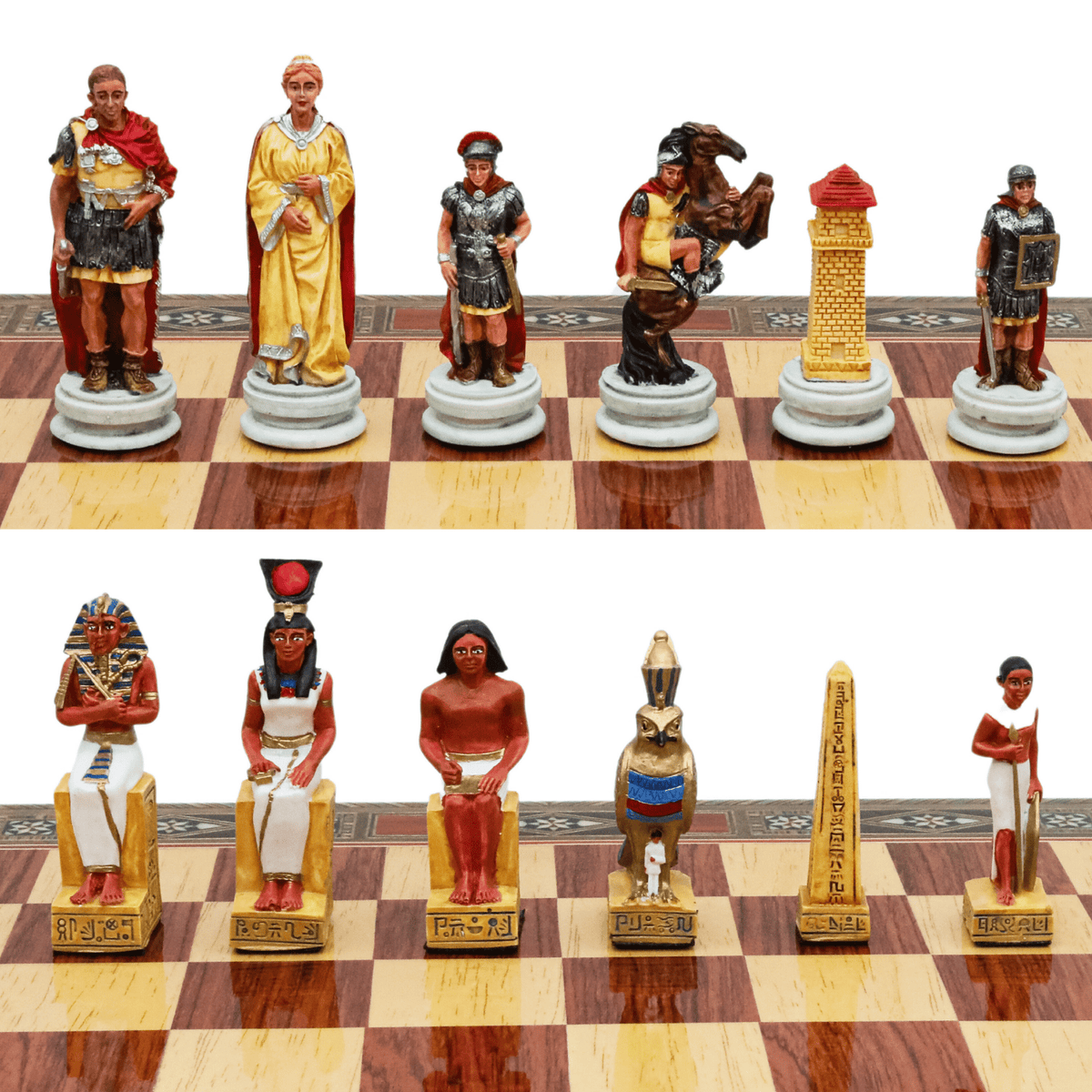 Handmade Inlay Chess Set with Drawer Storage 38 CM (15