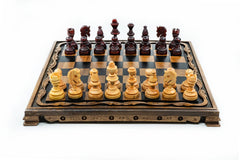 Hand - Carved Solid Wood Chess Set | 36 cm (14 inch) - Cooper Chess