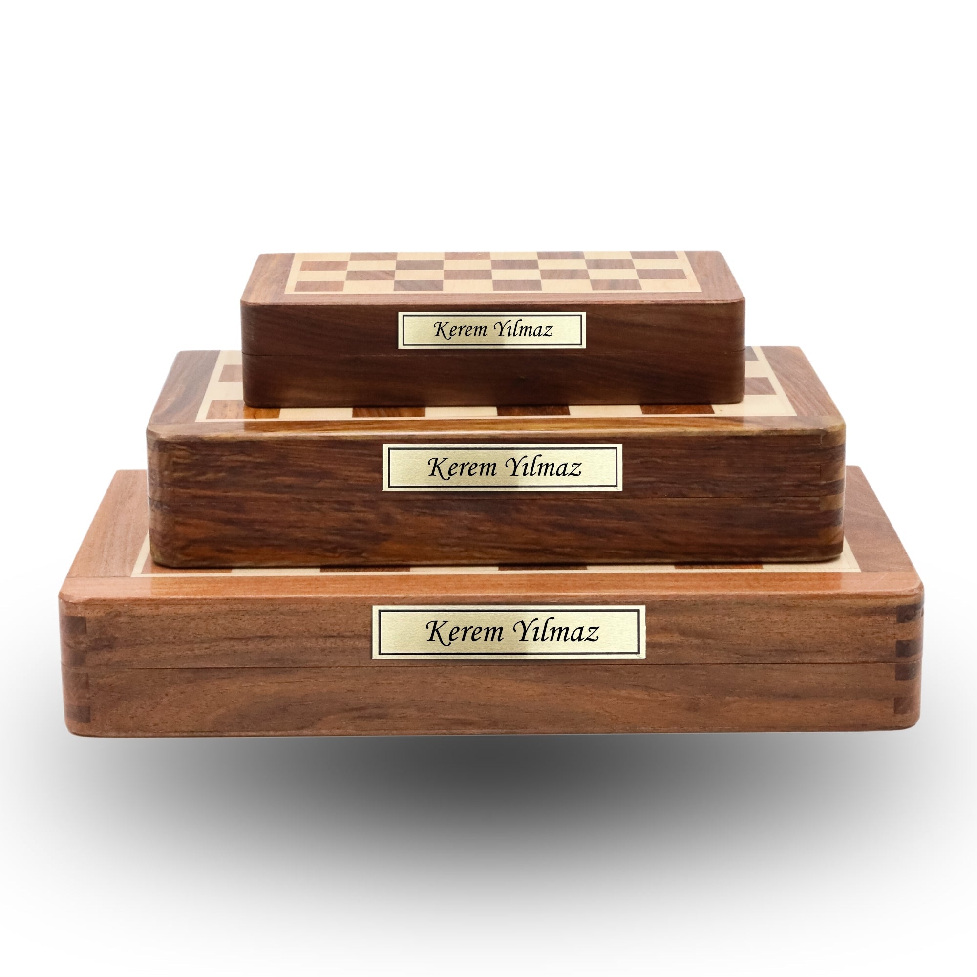 Brass Metal Plate Customisation | Foldable Magnetic Chess Set | Handmade Travel Chess Set - Cooper Chess