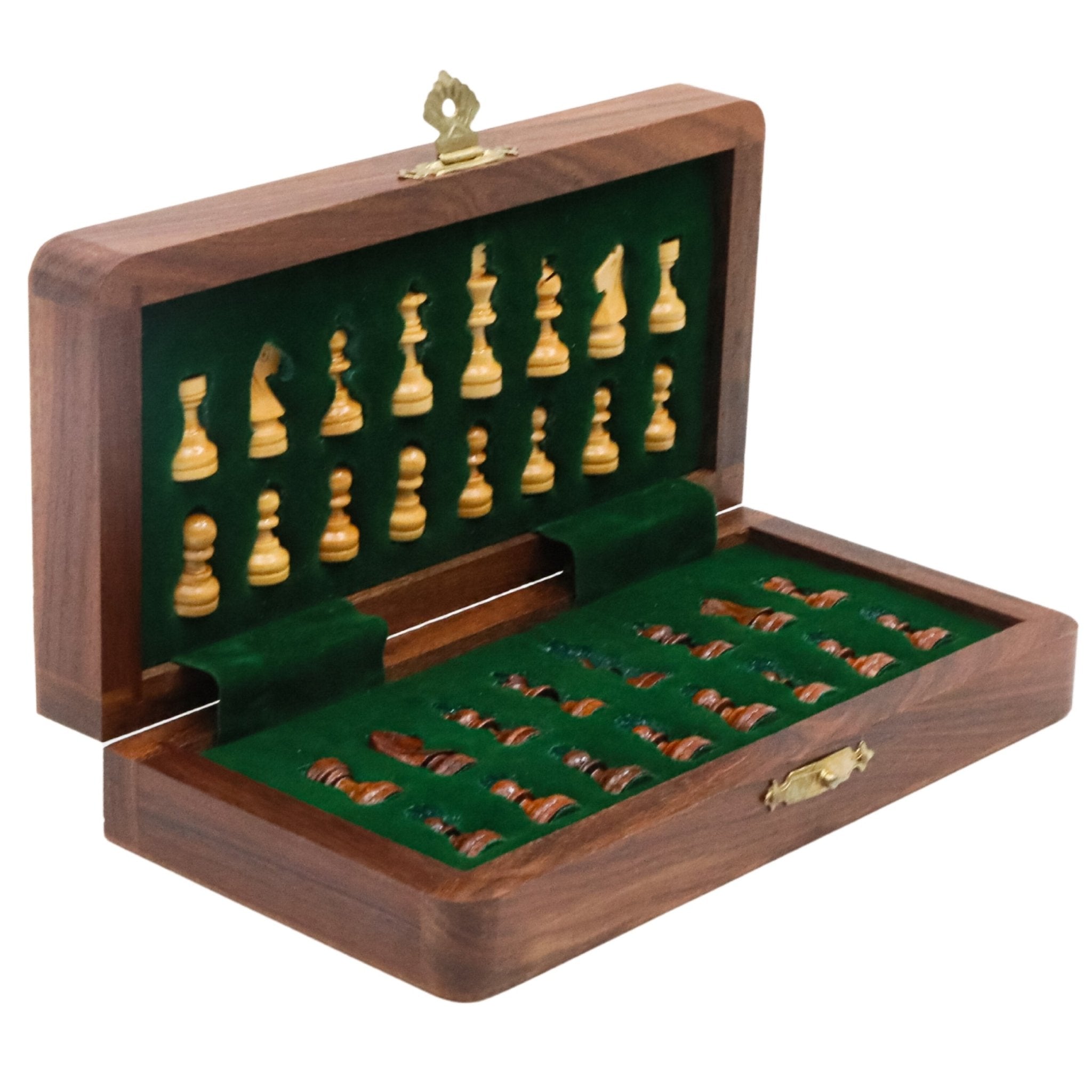 Foldable Magnetic Chess Set | Handmade Travel Chess Set - Cooper Chess
