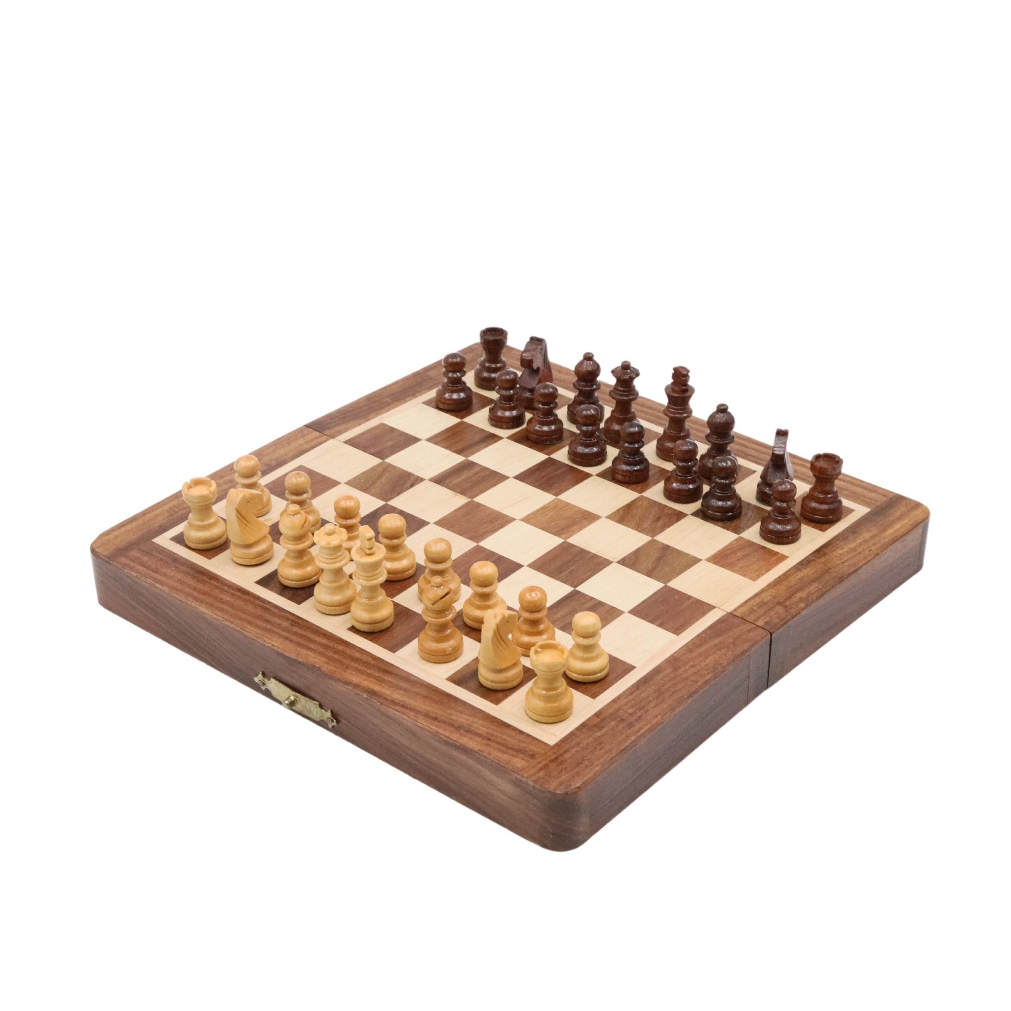 Custom Design Engraved Foldable Magnetic Chess Set | Handmade Travel Chess Set - Cooper Chess