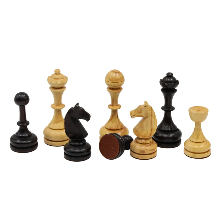 Limited Edition Artisan Chess Set - 100% Handmade Solid Wood Chessmen | Wooden Chess Board 44CM (17") - Model E1056 - Cooper Chess