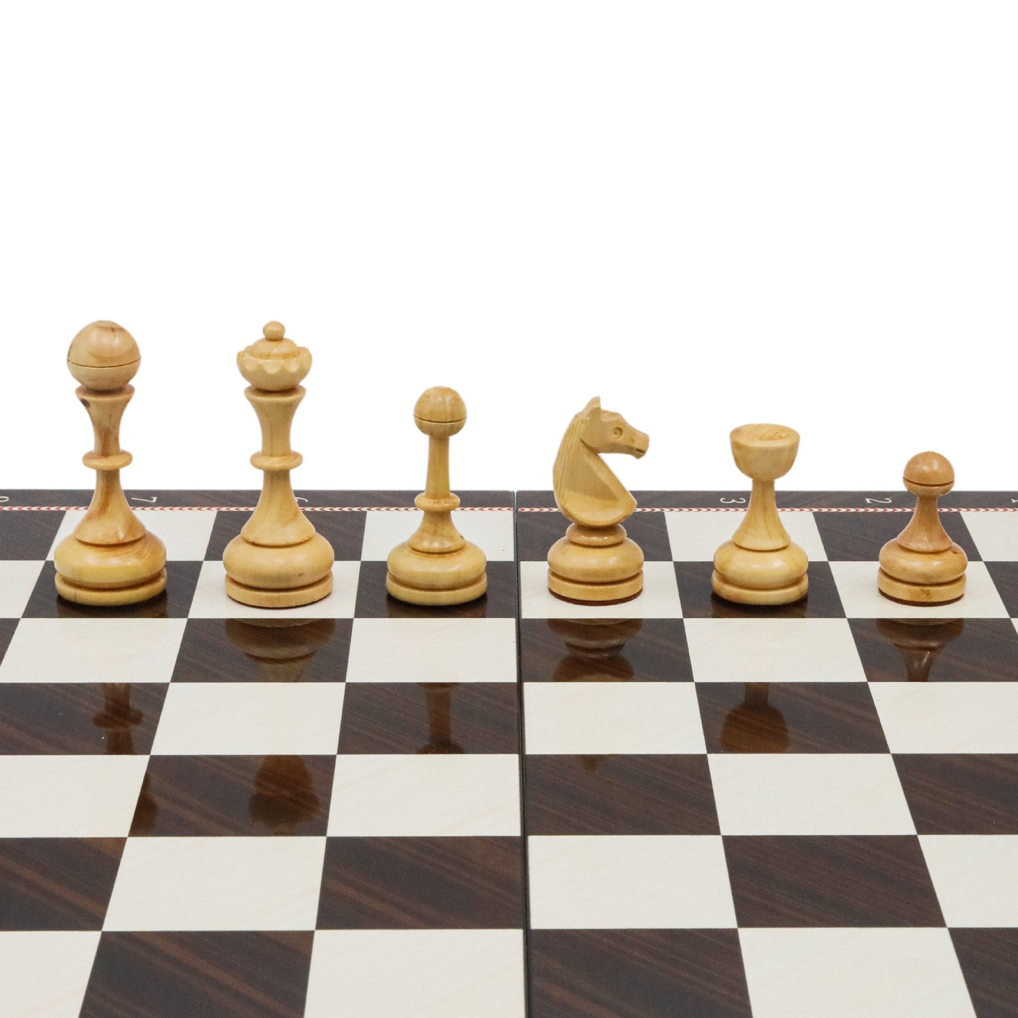 Limited Edition Artisan Chess Set - 100% Handmade Solid Wood Chessmen | Wooden Chess Board 44CM (17") - Model E1056 - Cooper Chess