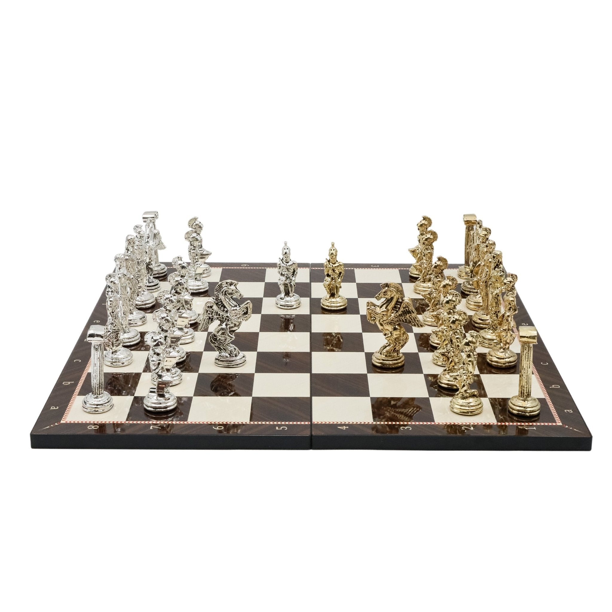 Greek Mythology Pegasus Chess Set | Wooden Chess Board 44CM (17") - Cooper Chess