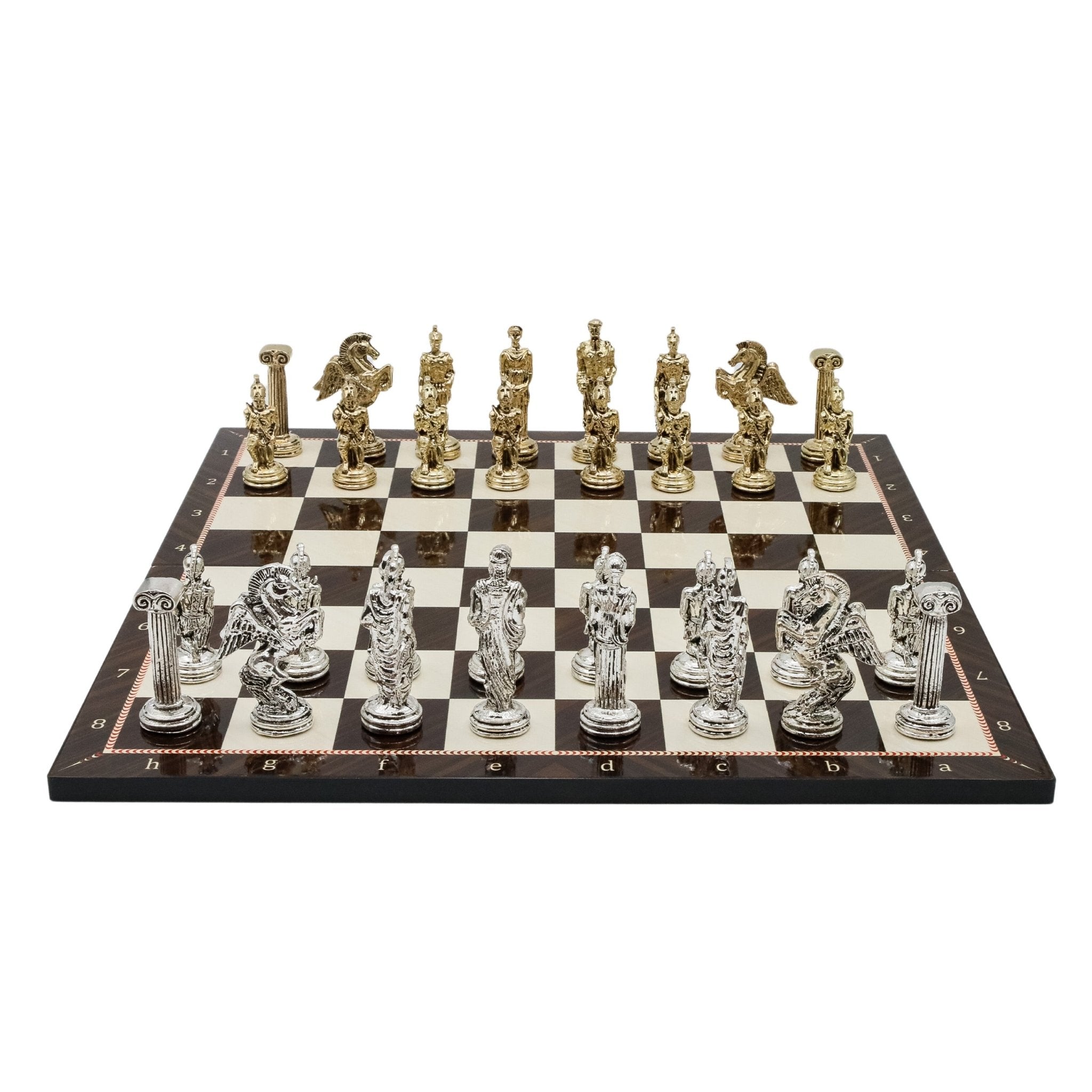 Greek Mythology Pegasus Chess Set | Wooden Chess Board 44CM (17") - Cooper Chess