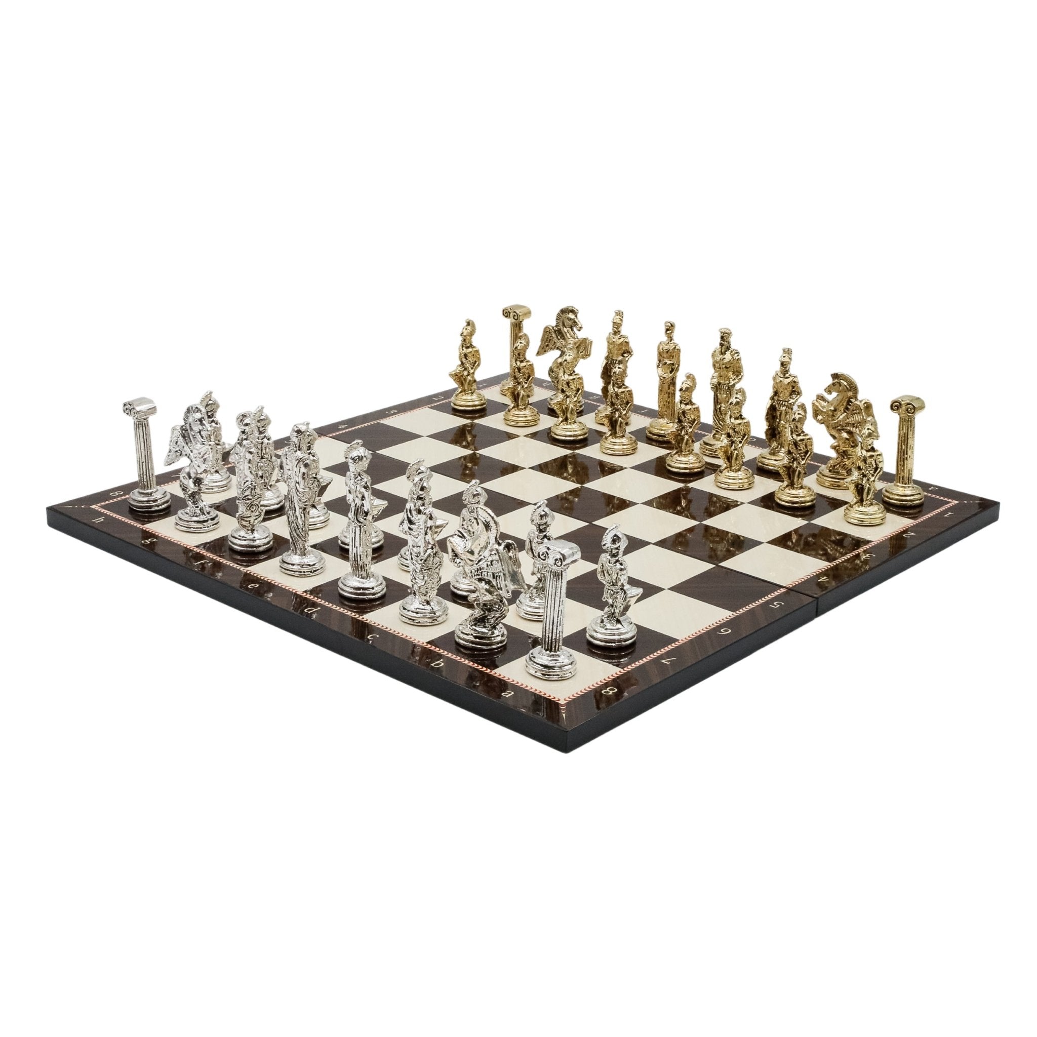 Greek Mythology Pegasus Chess Set | Wooden Chess Board 44CM (17") - Cooper Chess