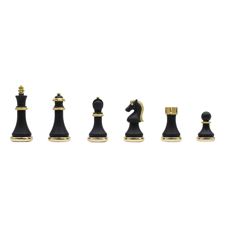 37 CM (15") Storage Chess Set with Metal Weighted Soft Touch Figures (White vs Black) - Cooper Chess