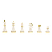 37 CM (15") Storage Chess Set with Metal Weighted Soft Touch Figures (White vs Black) - Cooper Chess