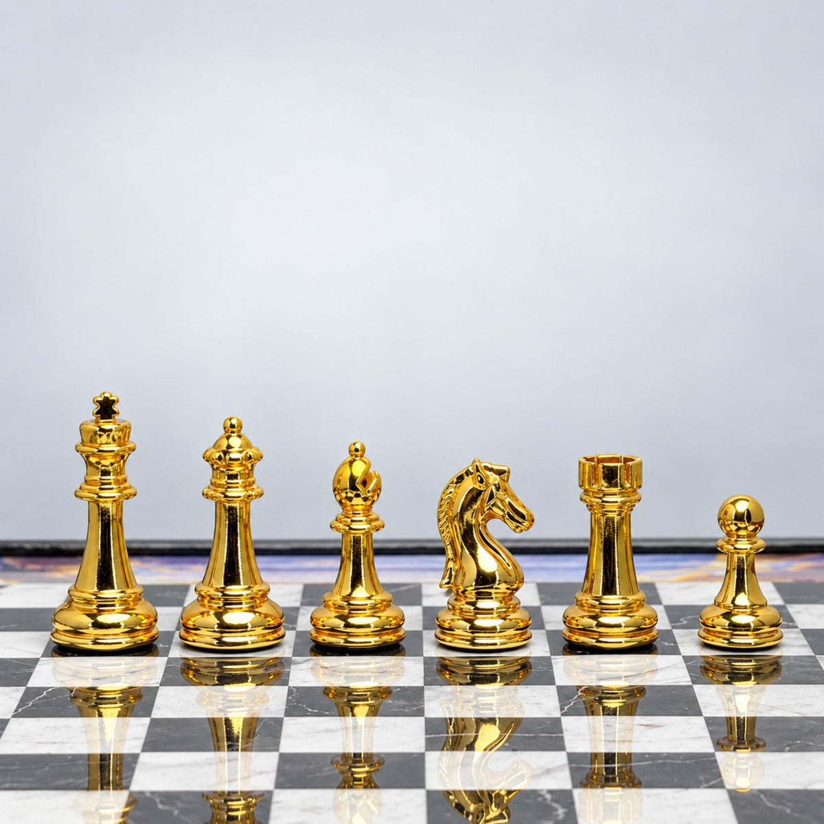 Atatürk Special Collection Chess Set 37 CM (15") | Metal Weighted Staunton Figures w/ Extra Figures & Lapel Pin - Cooper Chess