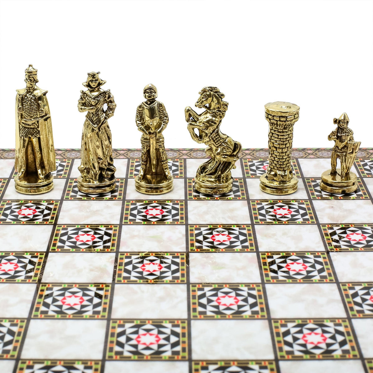 British Army Metal Chess Set | Chess Board w/ Metal Legs 30CM (12") - Cooper Chess