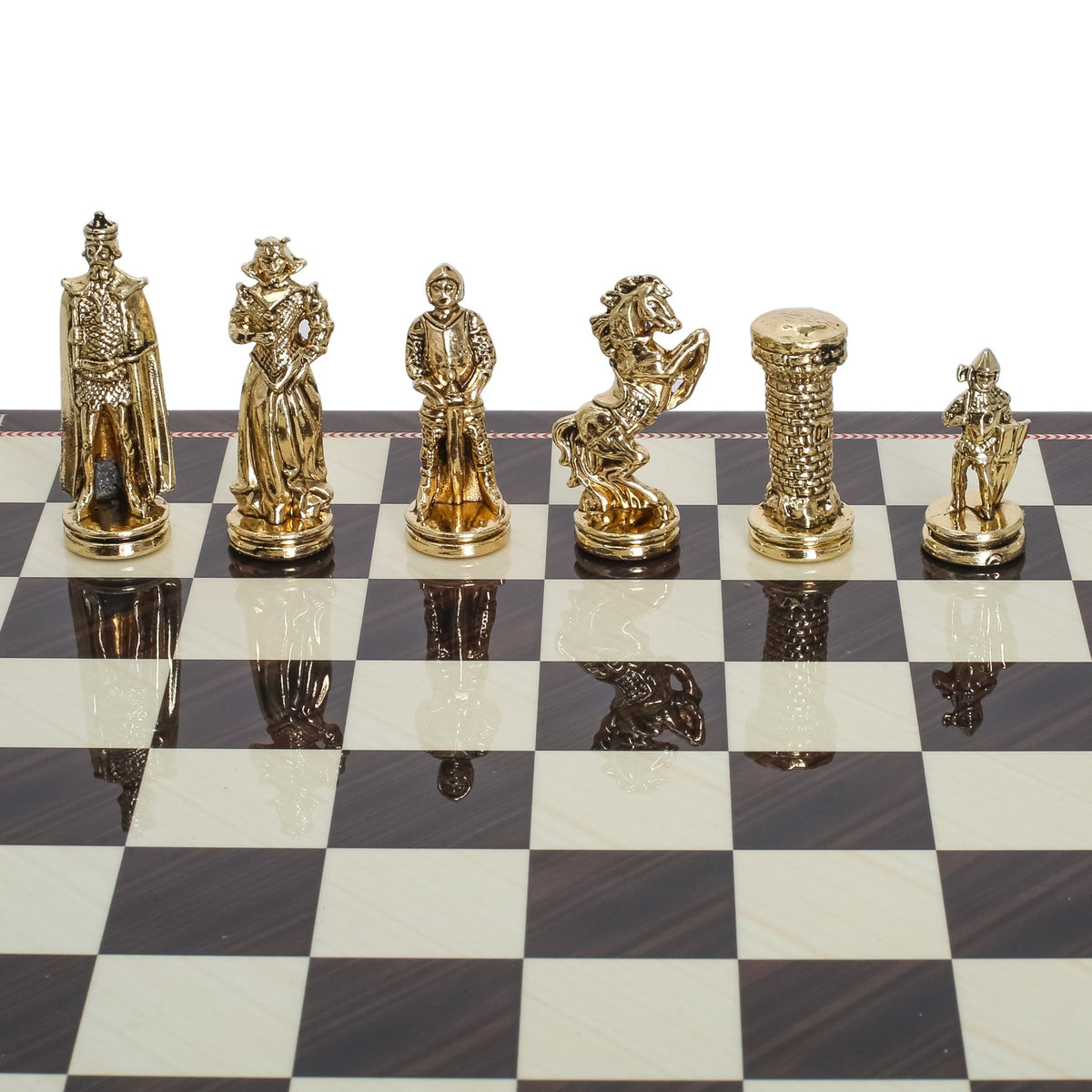 British Army Metal Chess Set | Chess Board w/ Metal Legs 30CM (12") - Cooper Chess