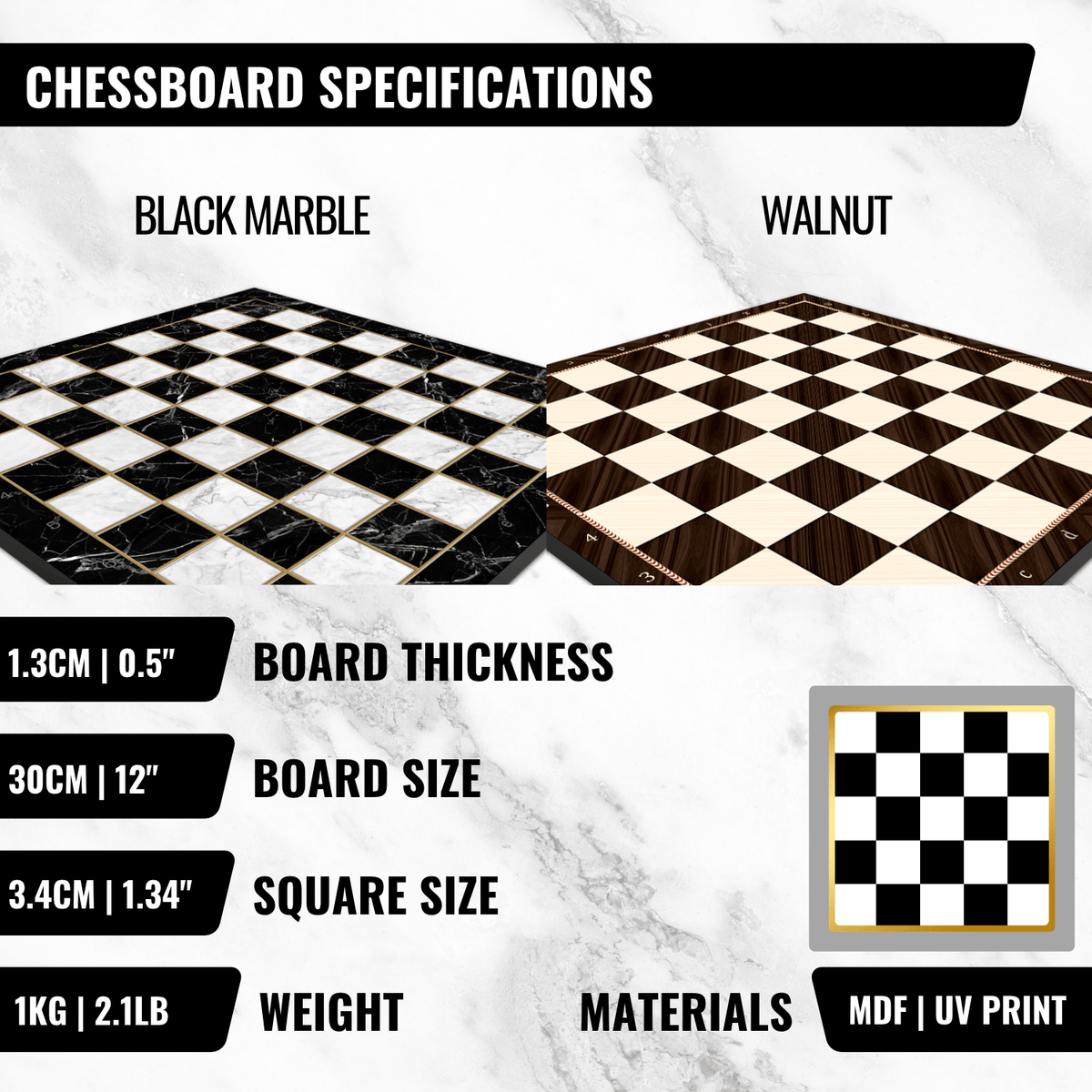 Ottoman Empire vs Byzantine Metal Chess Set | Chess Board w/ Metal Legs 30CM (12") - Cooper Chess