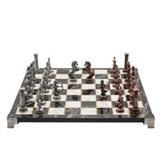 Greek Mythology Archer Vintage Chess Set | Chess Board w/ Metal Legs 30CM (12") - Cooper Chess