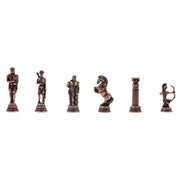 Greek Mythology Archer Vintage Chess Set | Chess Board w/ Metal Legs 30CM (12") - Cooper Chess